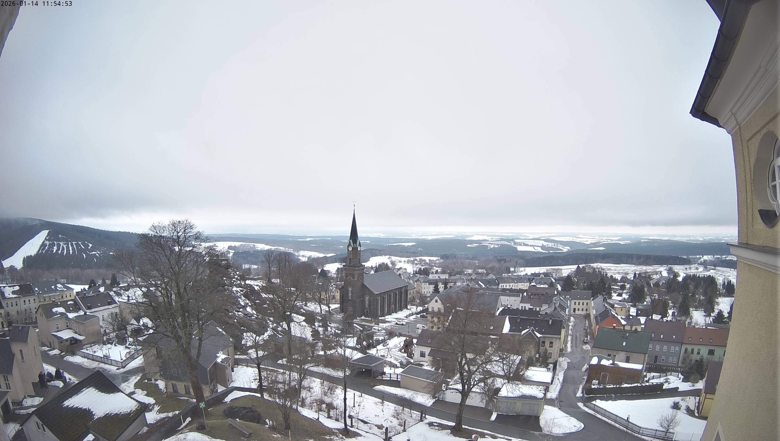 Archiv Foto Webcam Schöneck im Vogtland: Blick über den Ort