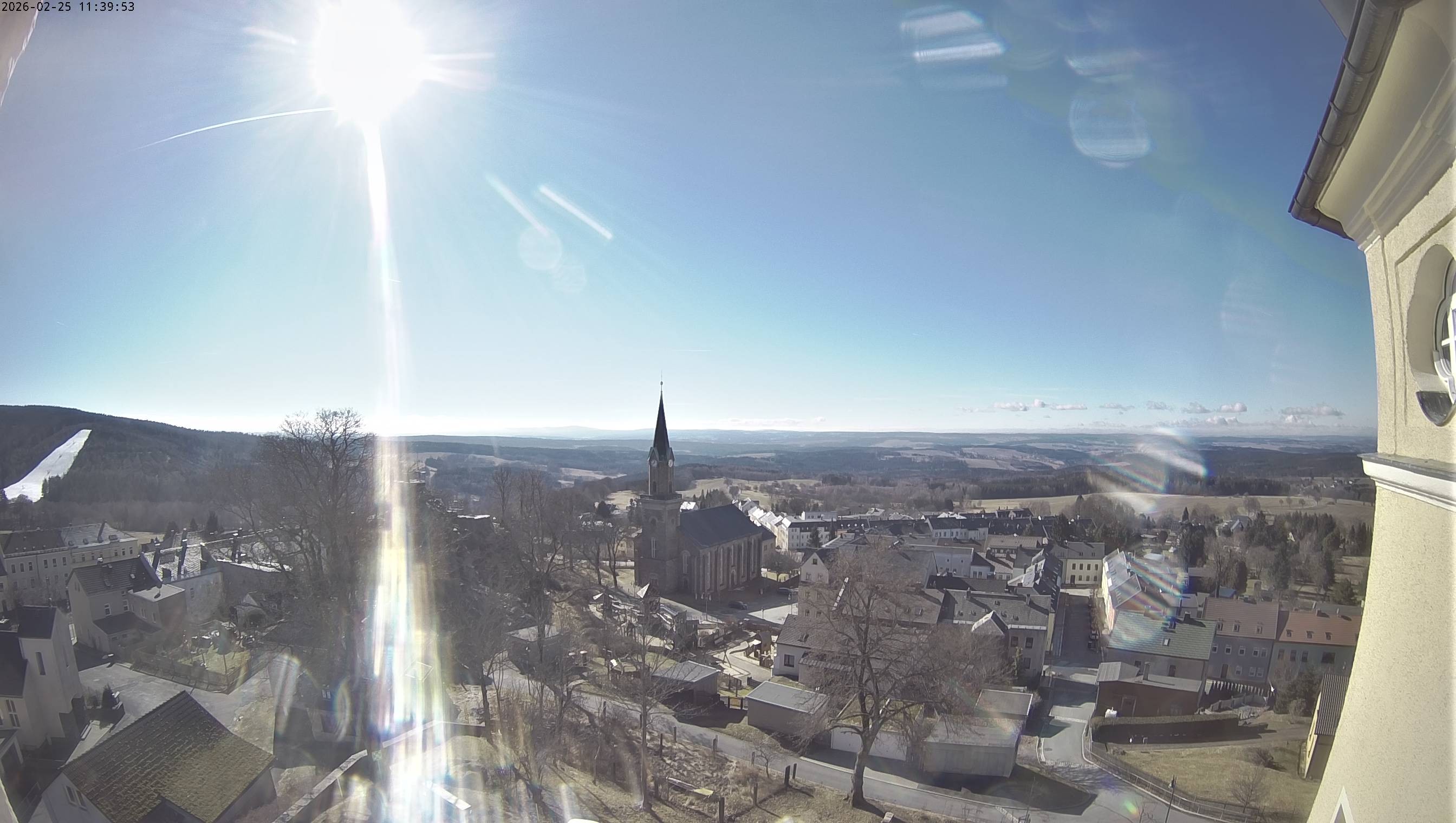 Archiv Foto Webcam Schöneck im Vogtland: Blick über den Ort