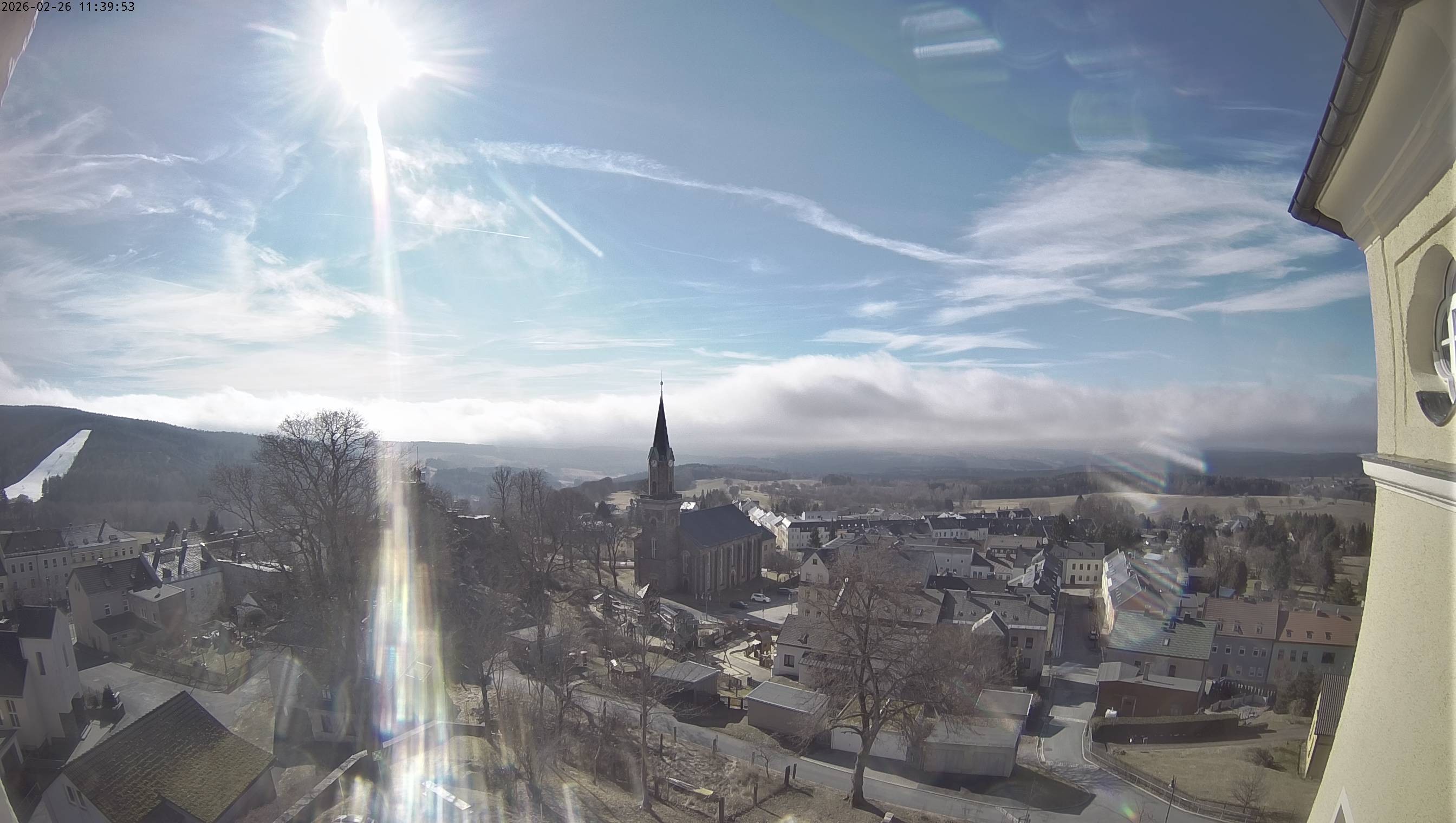 Archived image Webcam Schöneck - View Church