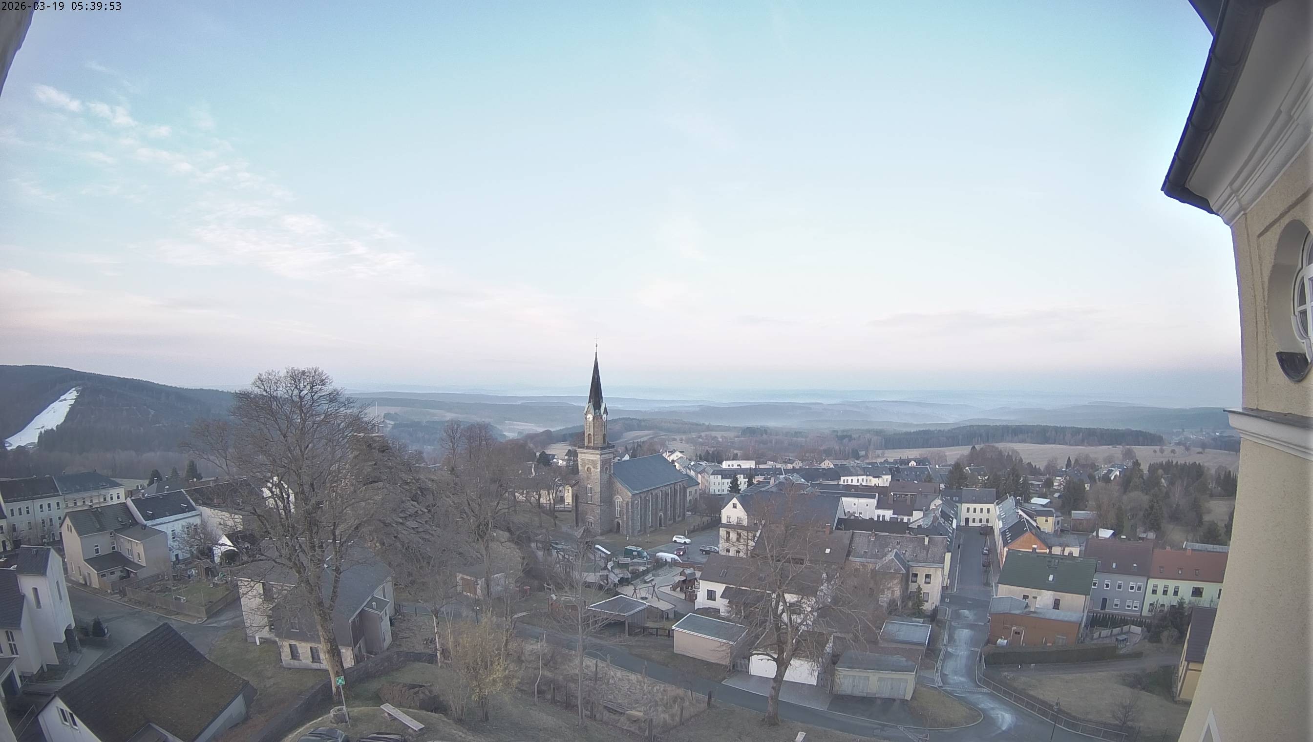 Archiv Foto Webcam Schöneck im Vogtland: Blick über den Ort
