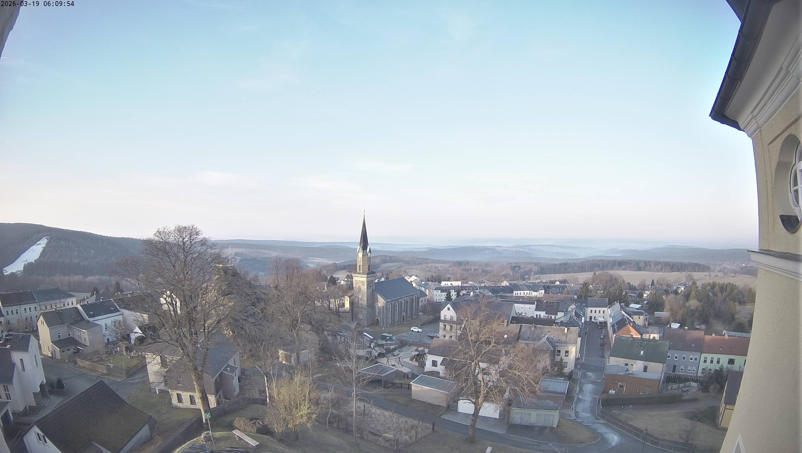 Archiv Foto Webcam Schöneck im Vogtland: Blick über den Ort