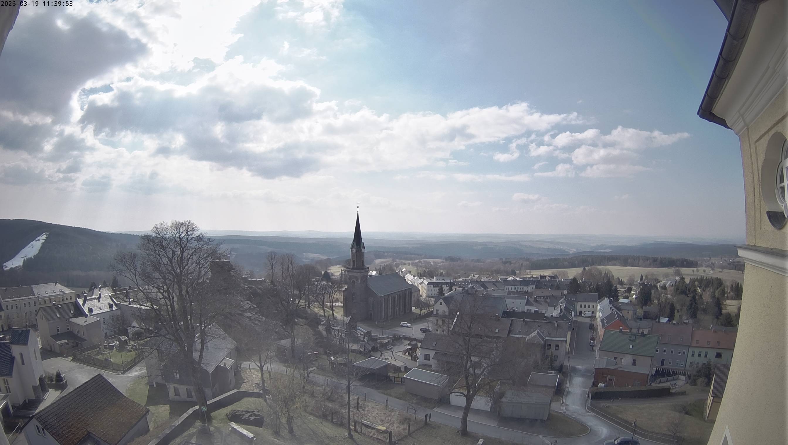 Archiv Foto Webcam Schöneck im Vogtland: Blick über den Ort