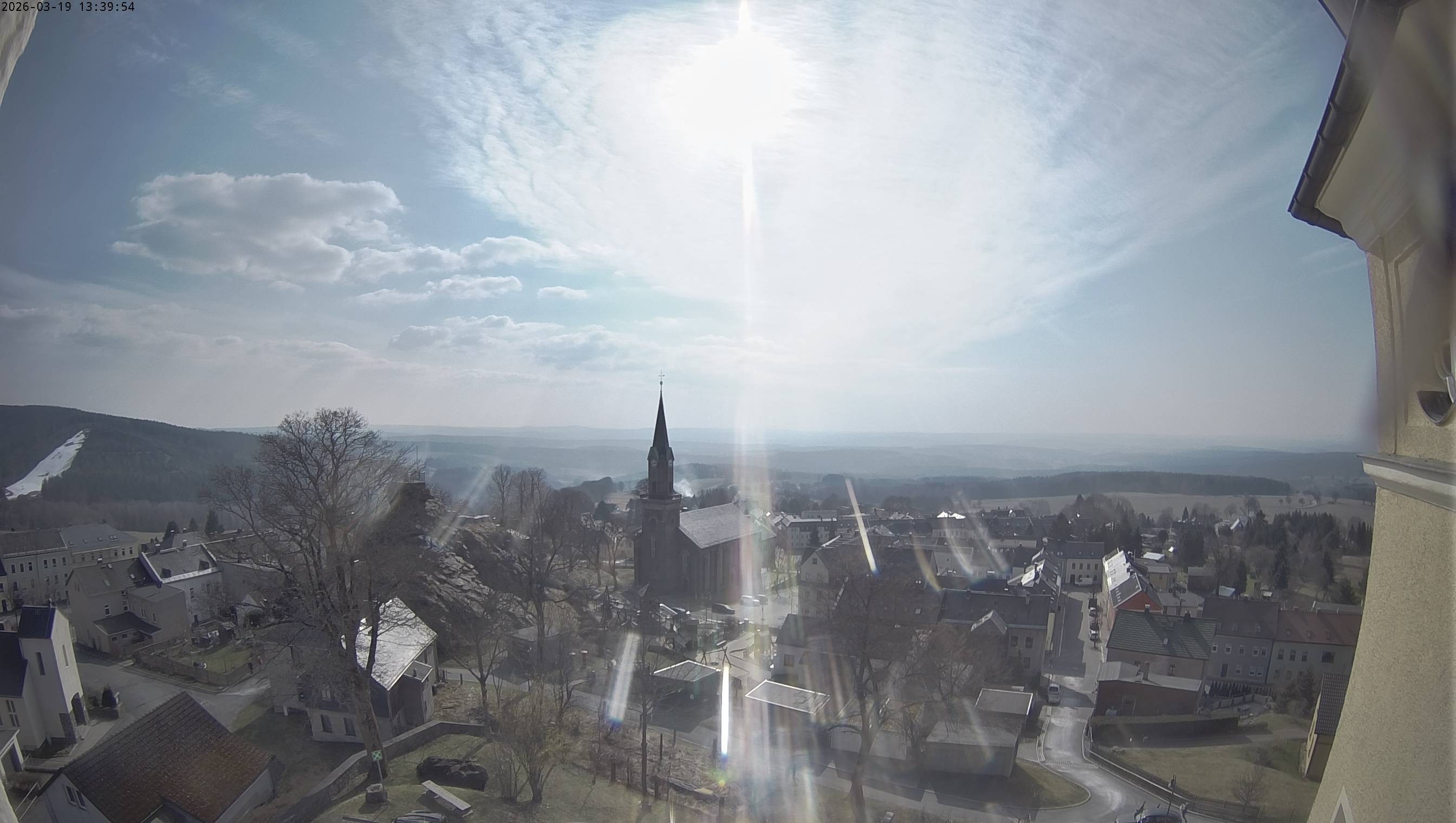 Archiv Foto Webcam Schöneck im Vogtland: Blick über den Ort
