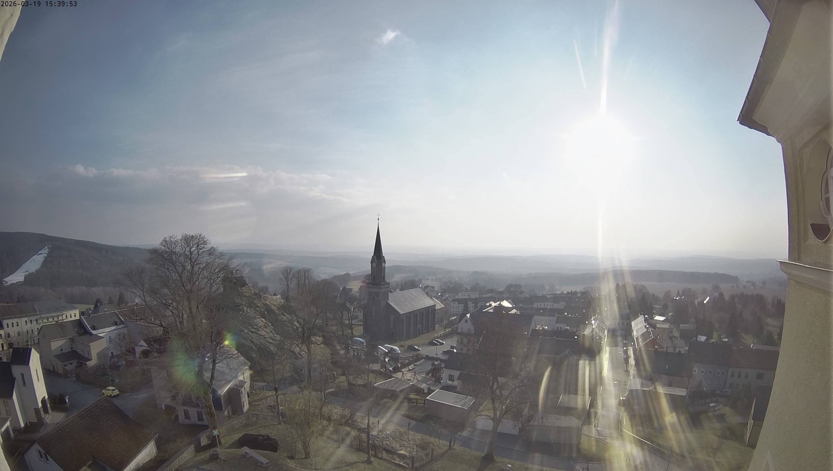 Archiv Foto Webcam Schöneck im Vogtland: Blick über den Ort