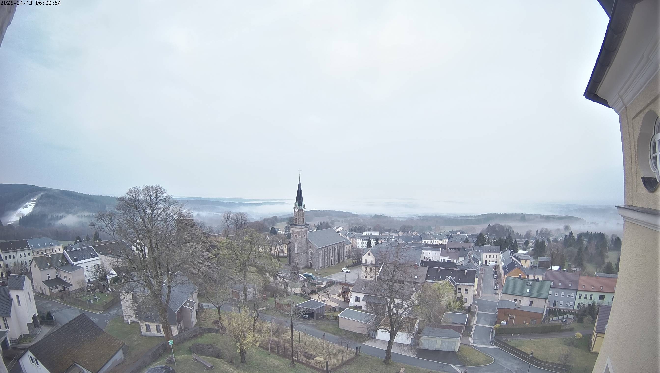 Archived image Webcam Schöneck - View Church