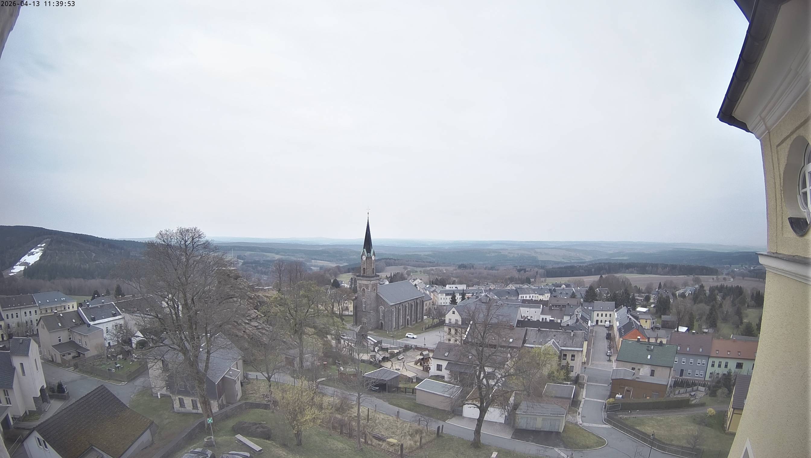 Archiv Foto Webcam Schöneck im Vogtland: Blick über den Ort