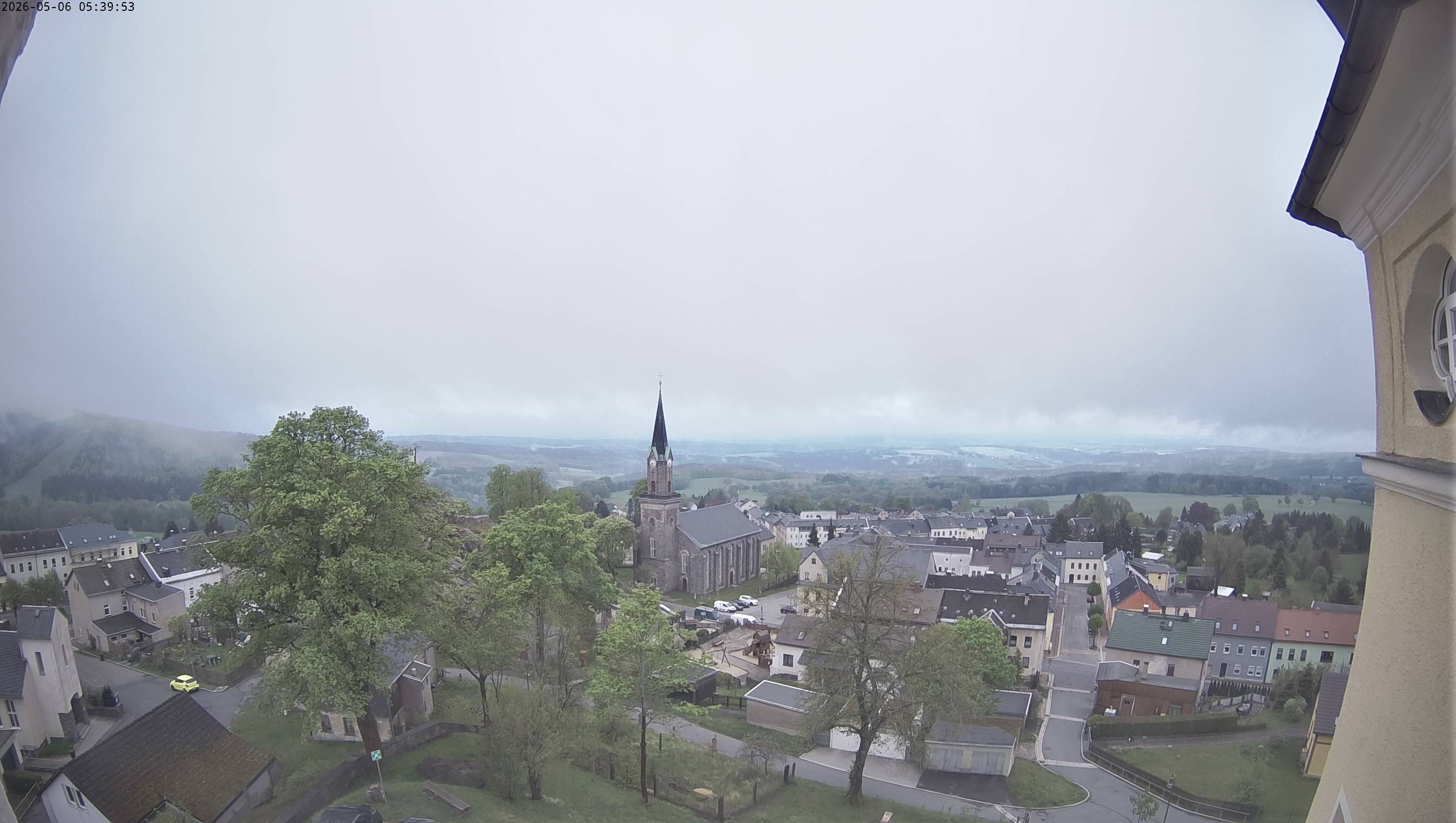 Archived image Webcam Schöneck - View Church