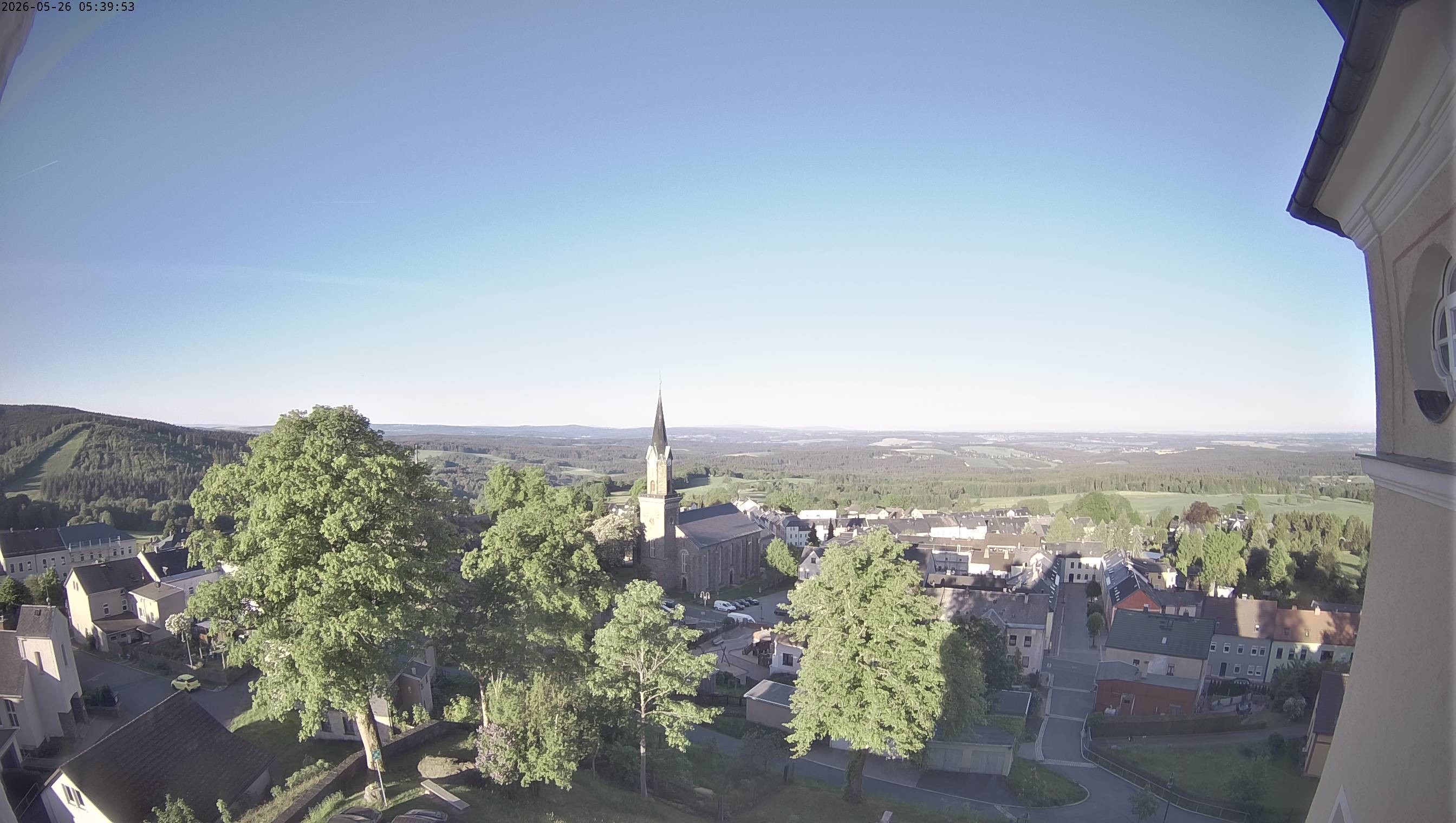 Archiv Foto Webcam Schöneck im Vogtland: Blick über den Ort
