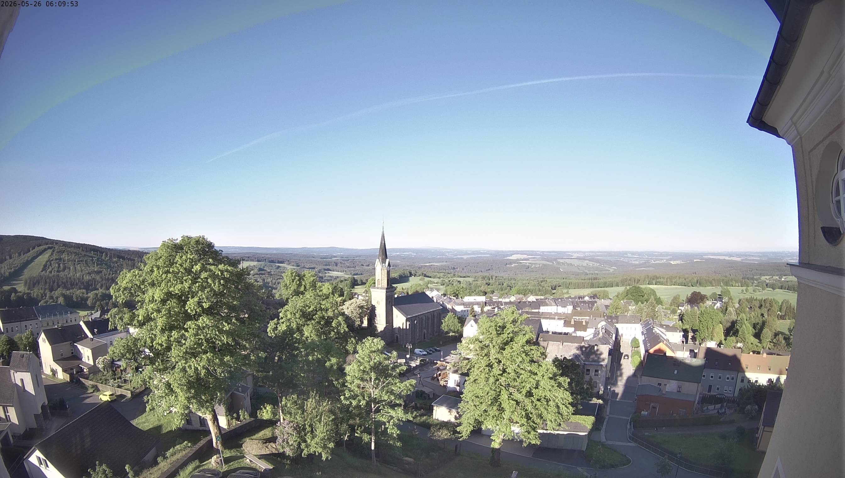 Archiv Foto Webcam Schöneck im Vogtland: Blick über den Ort