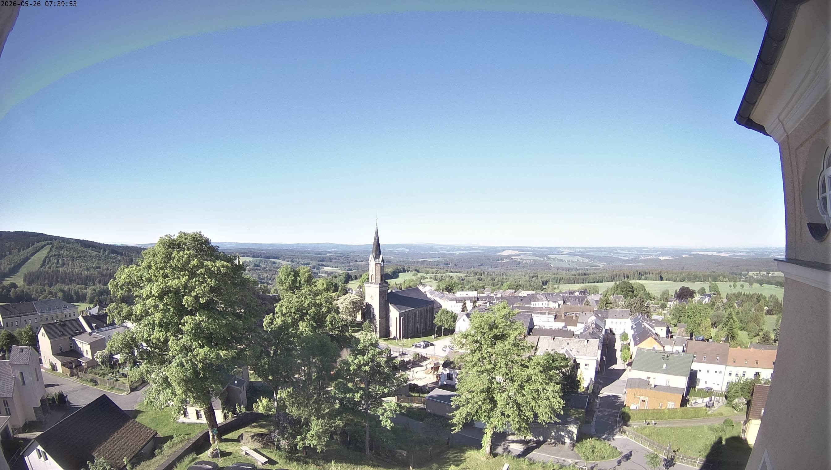 Archiv Foto Webcam Schöneck im Vogtland: Blick über den Ort