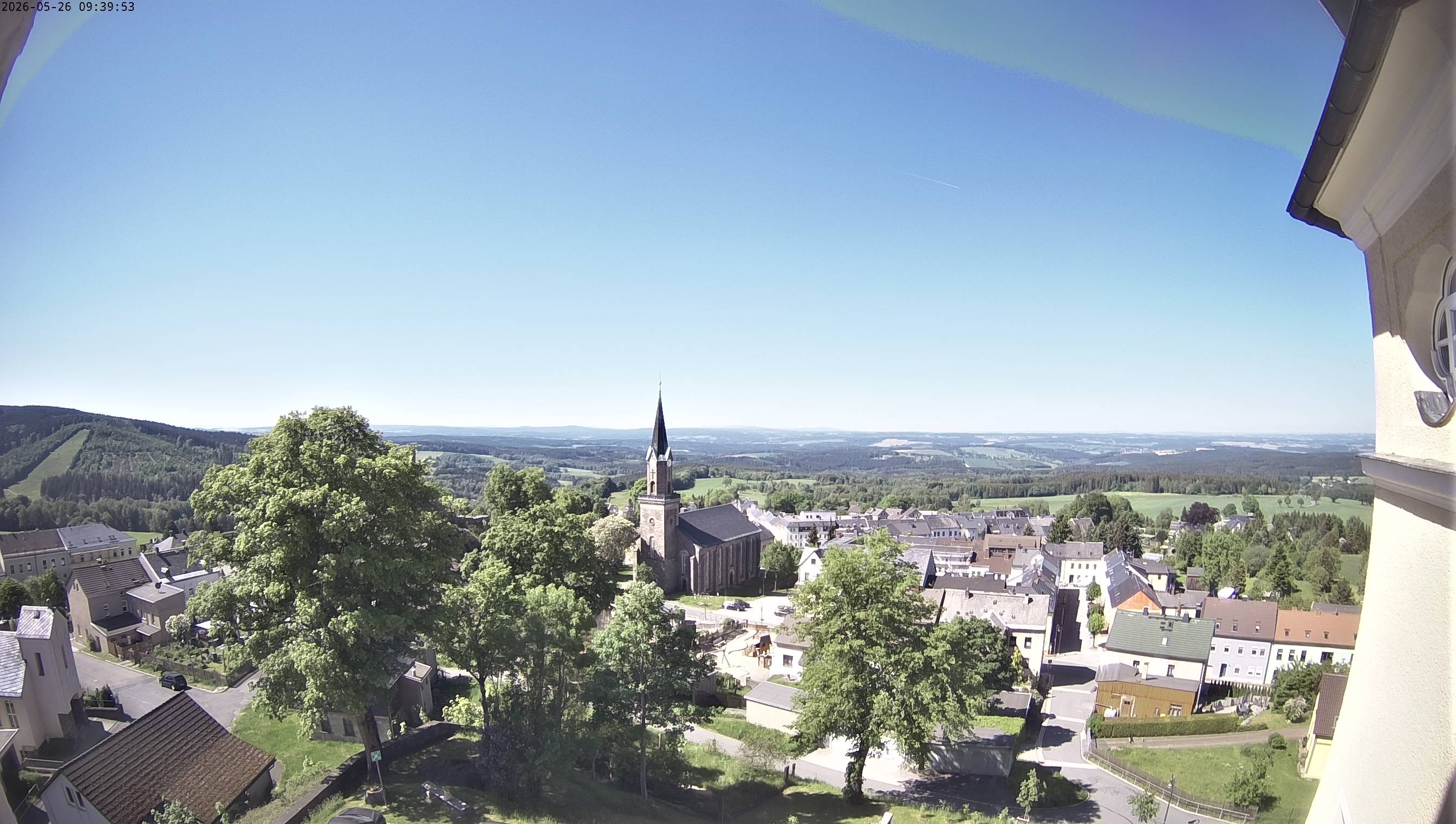 Archiv Foto Webcam Schöneck im Vogtland: Blick über den Ort