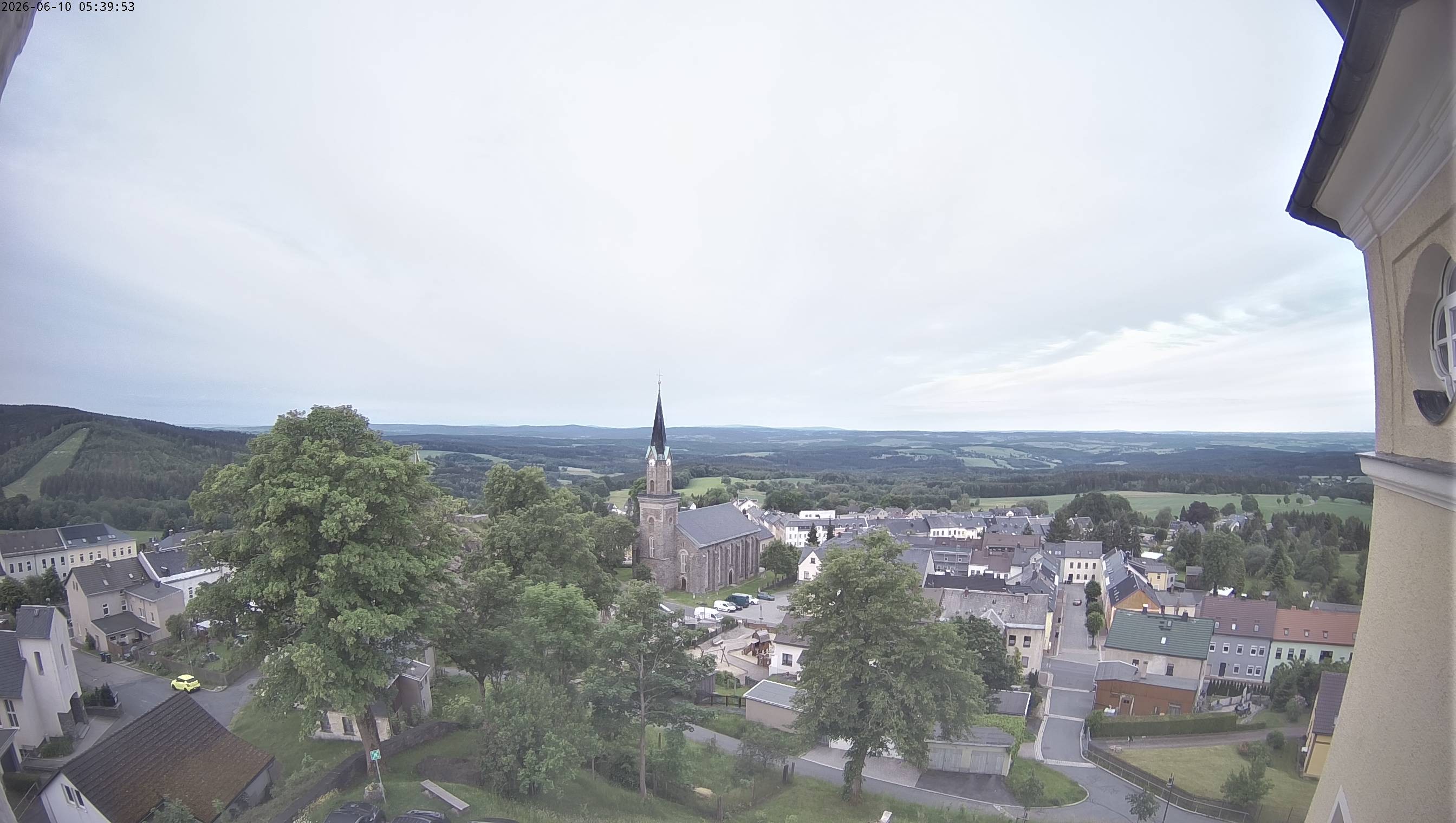 Archiv Foto Webcam Schöneck im Vogtland: Blick über den Ort