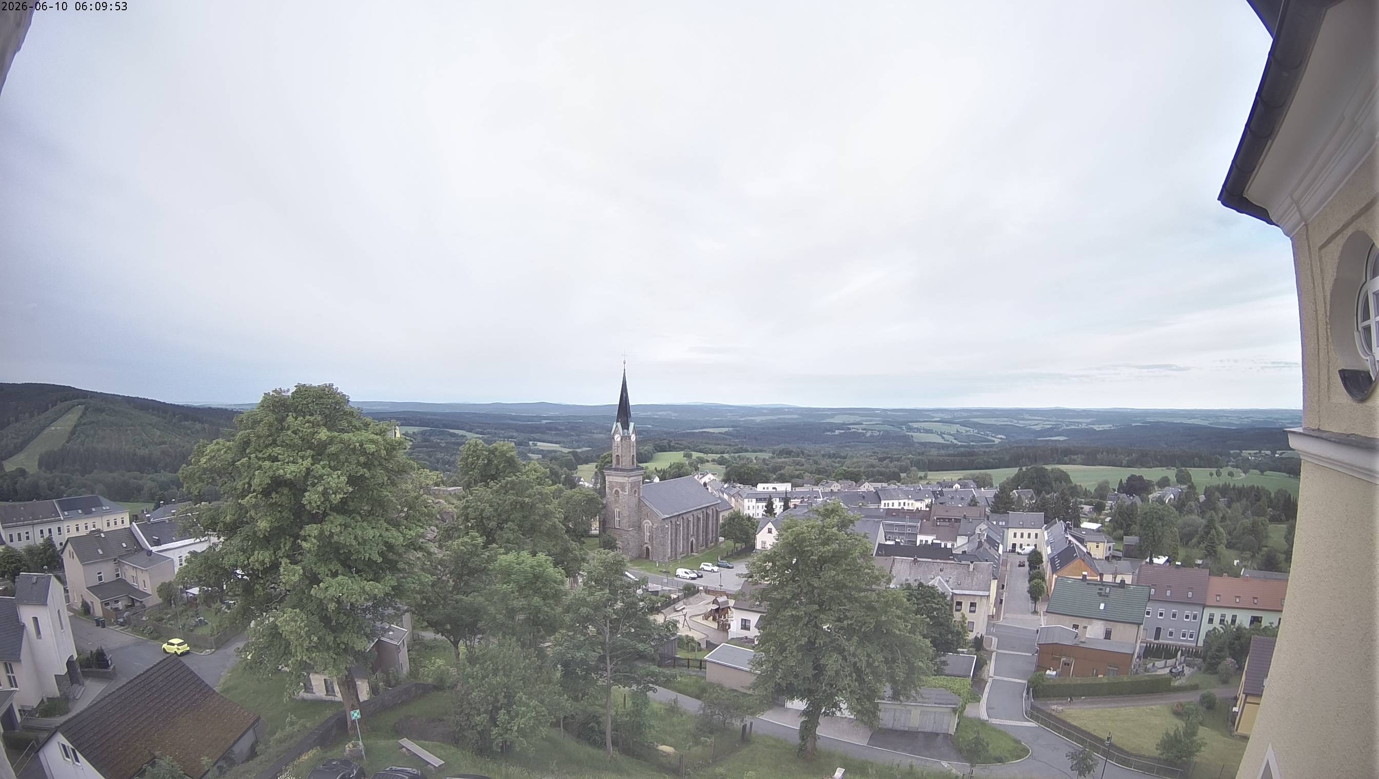 Archiv Foto Webcam Schöneck im Vogtland: Blick über den Ort
