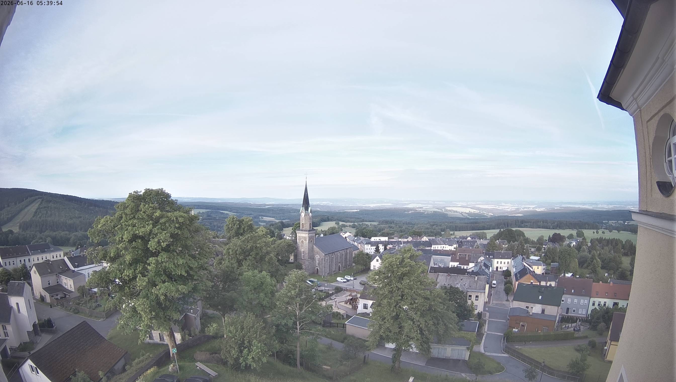 Archiv Foto Webcam Schöneck im Vogtland: Blick über den Ort
