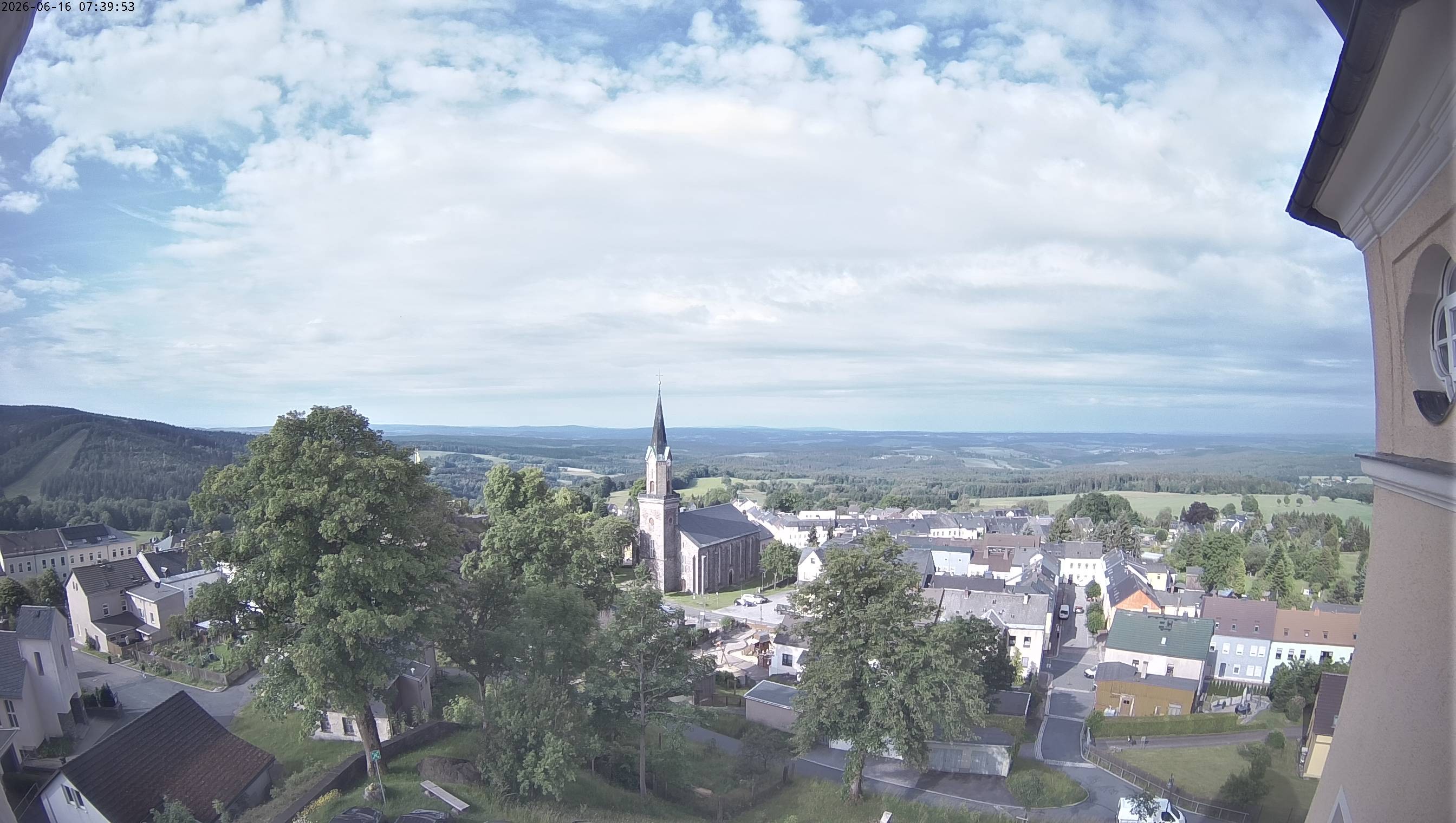 Archiv Foto Webcam Schöneck im Vogtland: Blick über den Ort