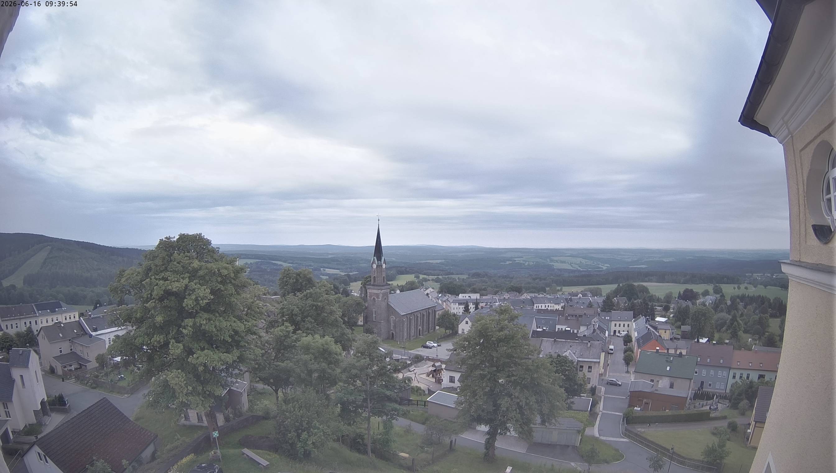 Archived image Webcam Schöneck - View Church