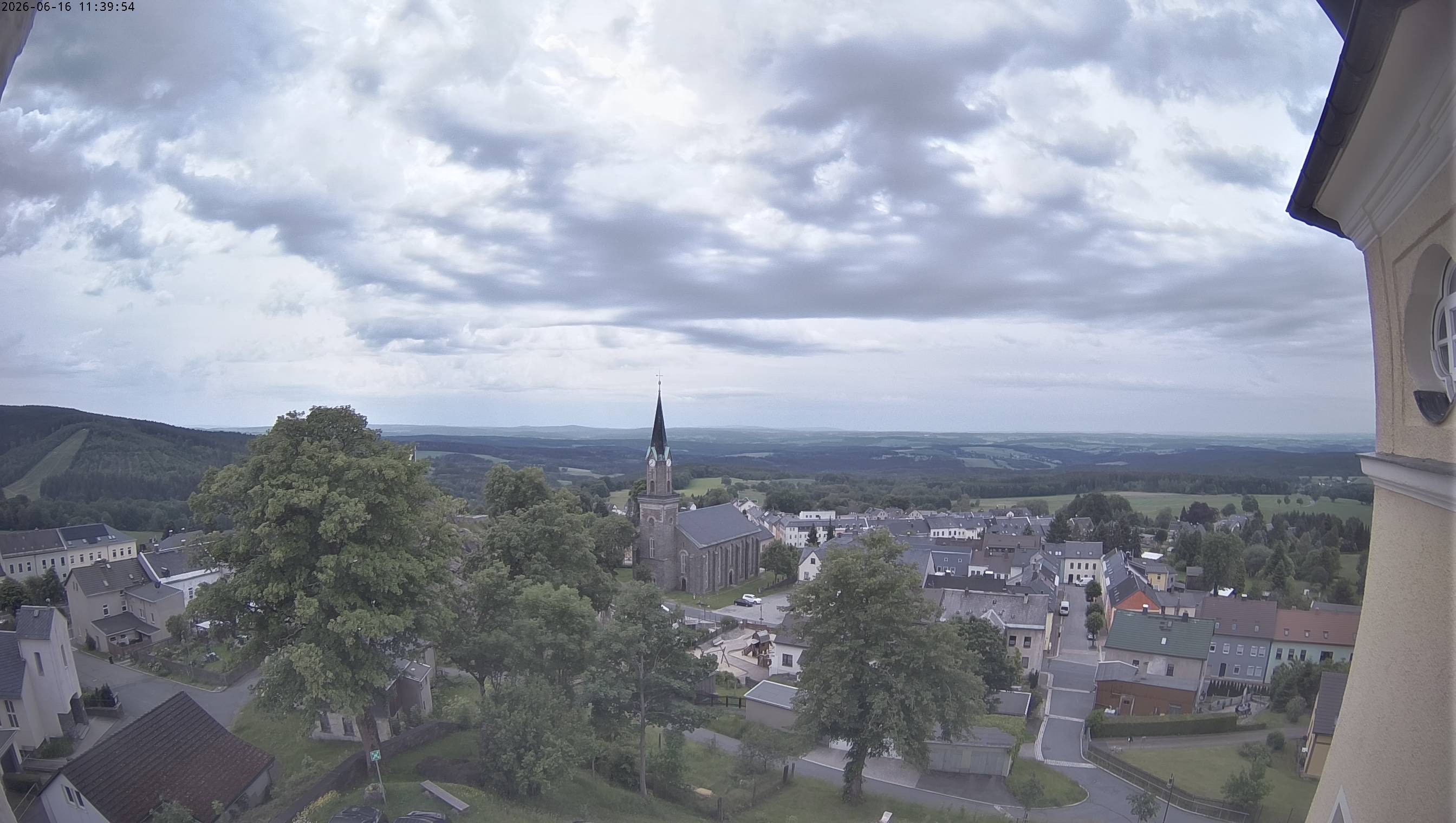 Archiv Foto Webcam Schöneck im Vogtland: Blick über den Ort