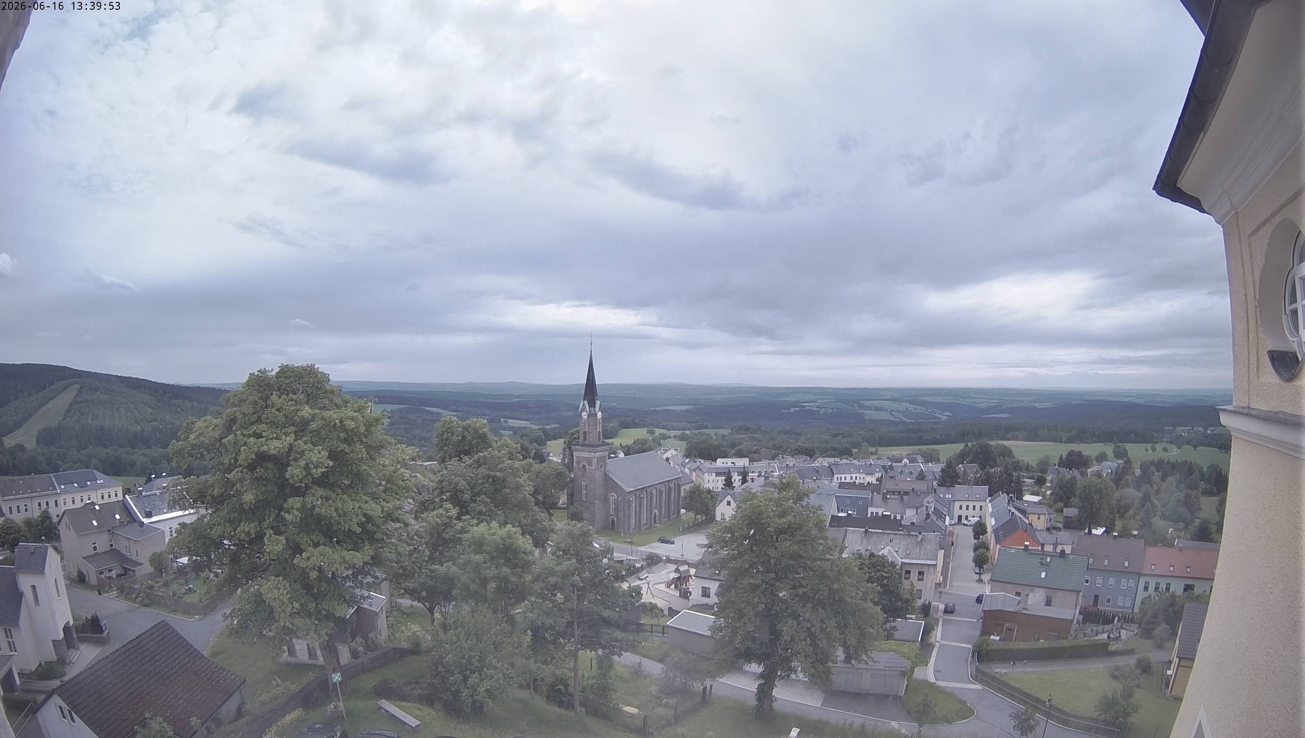 Archiv Foto Webcam Schöneck im Vogtland: Blick über den Ort