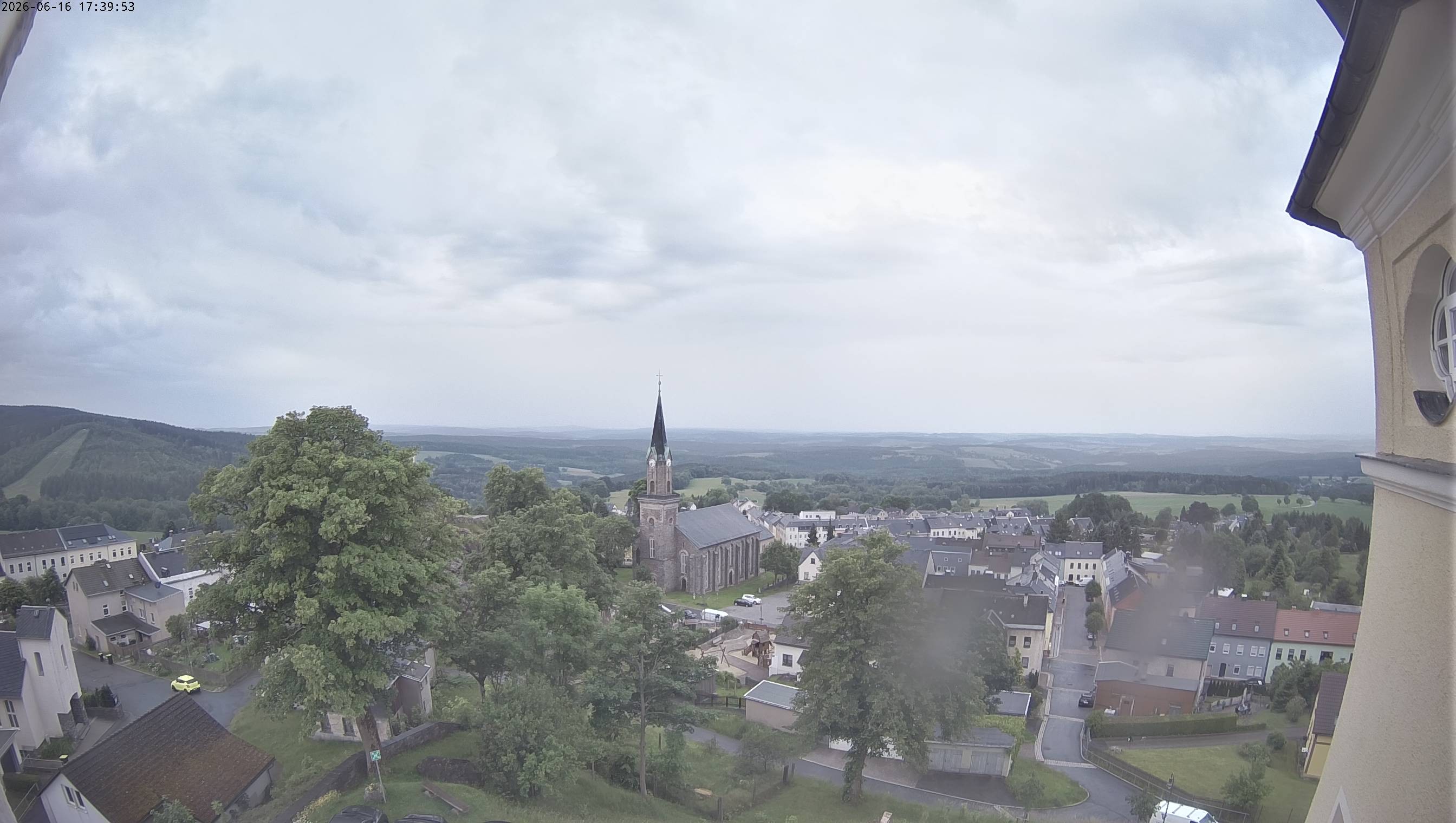 Archiv Foto Webcam Schöneck im Vogtland: Blick über den Ort