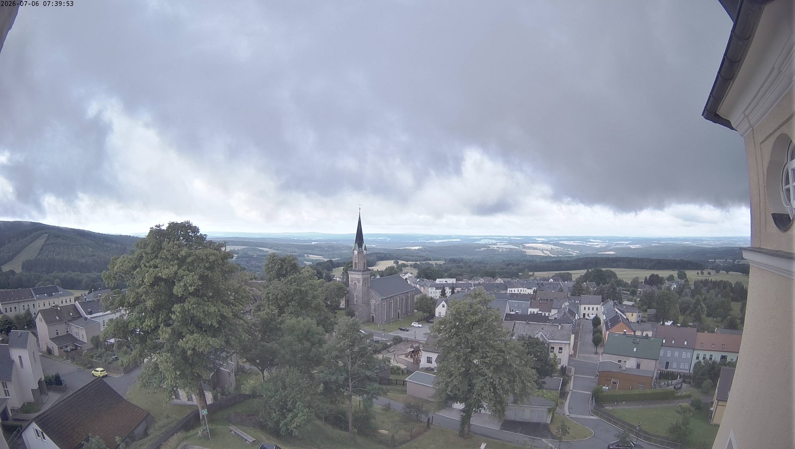 Archived image Webcam Schöneck - View Church
