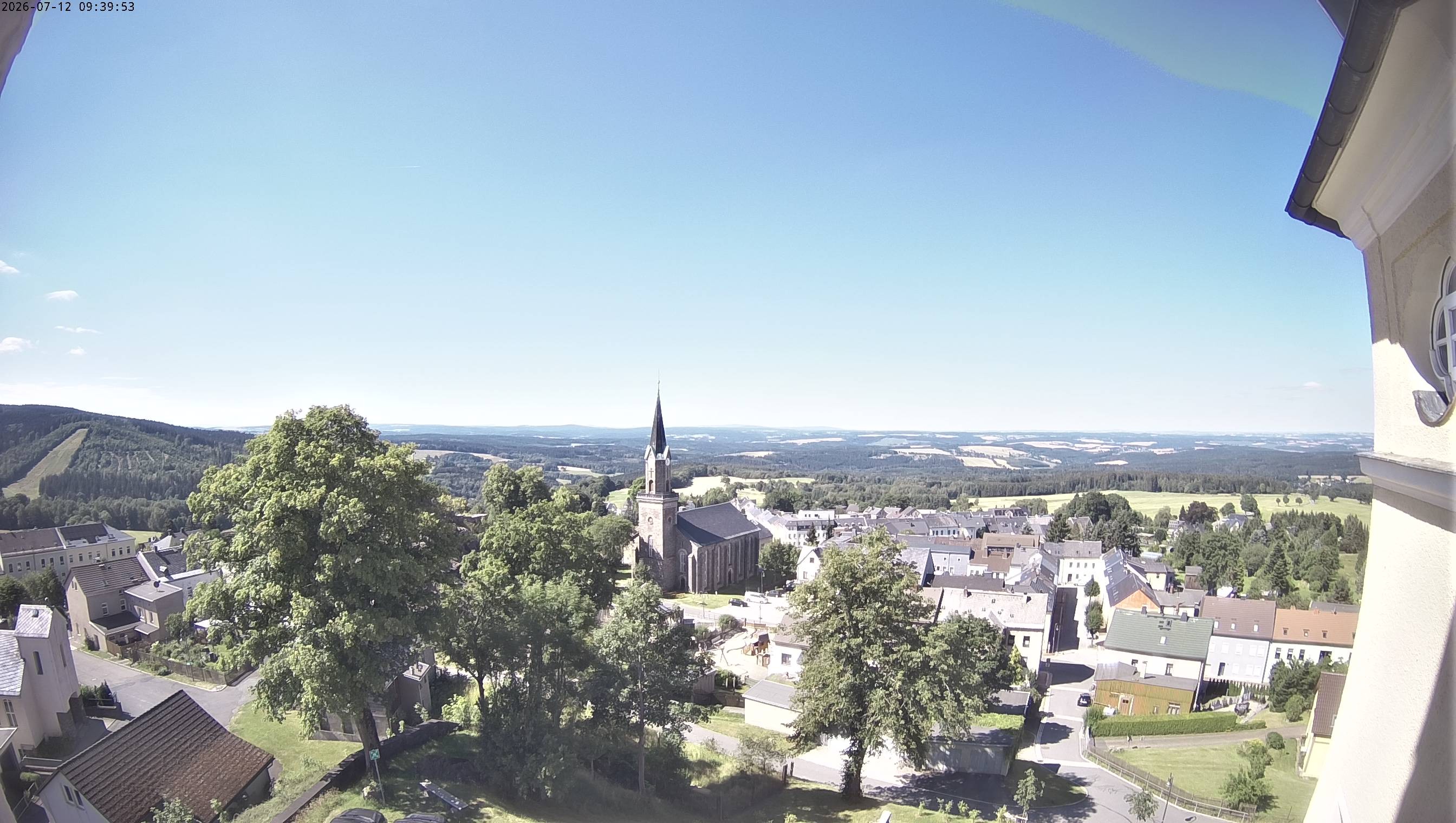 Archived image Webcam Schöneck - View Church