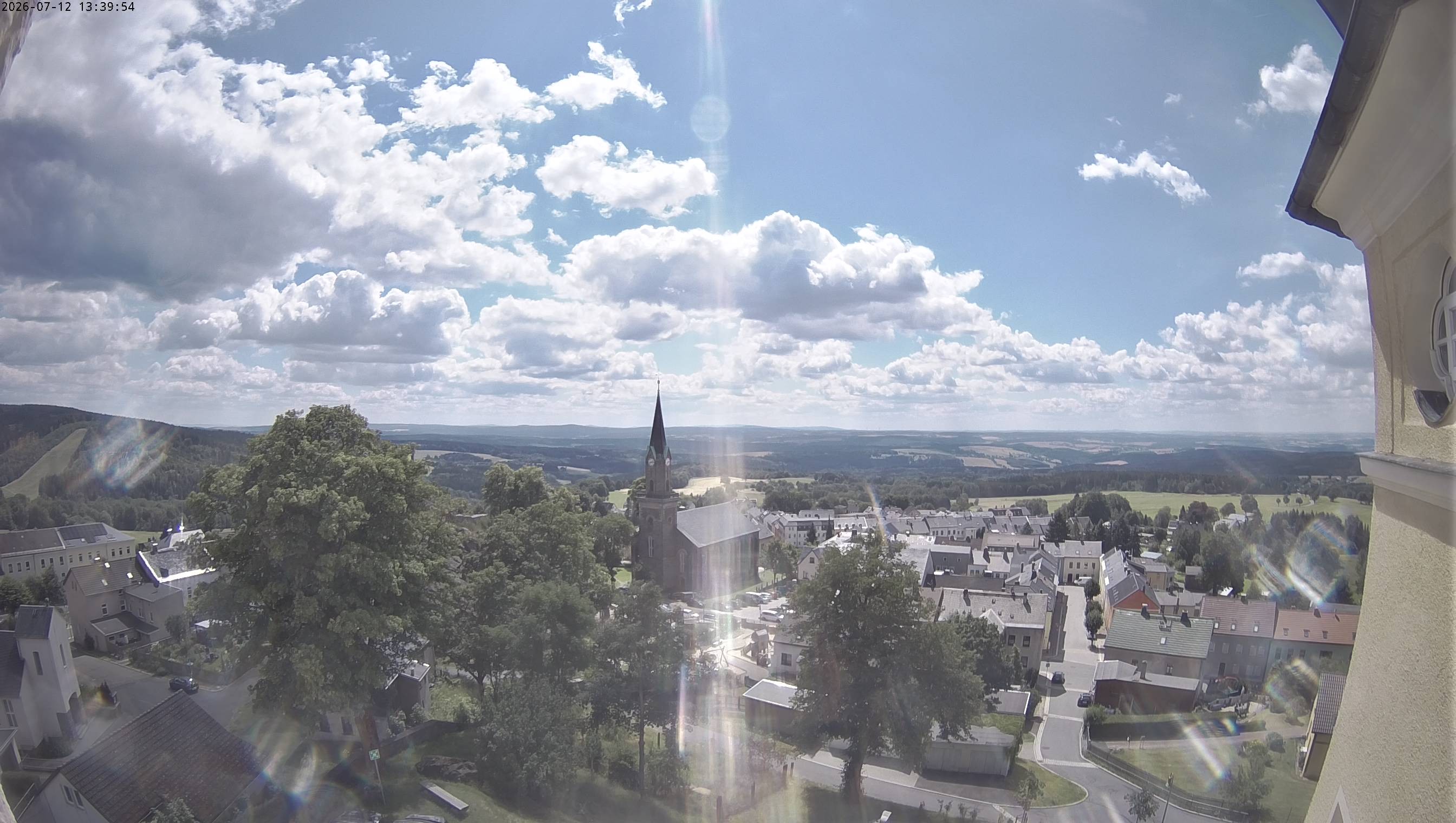 Archived image Webcam Schöneck - View Church