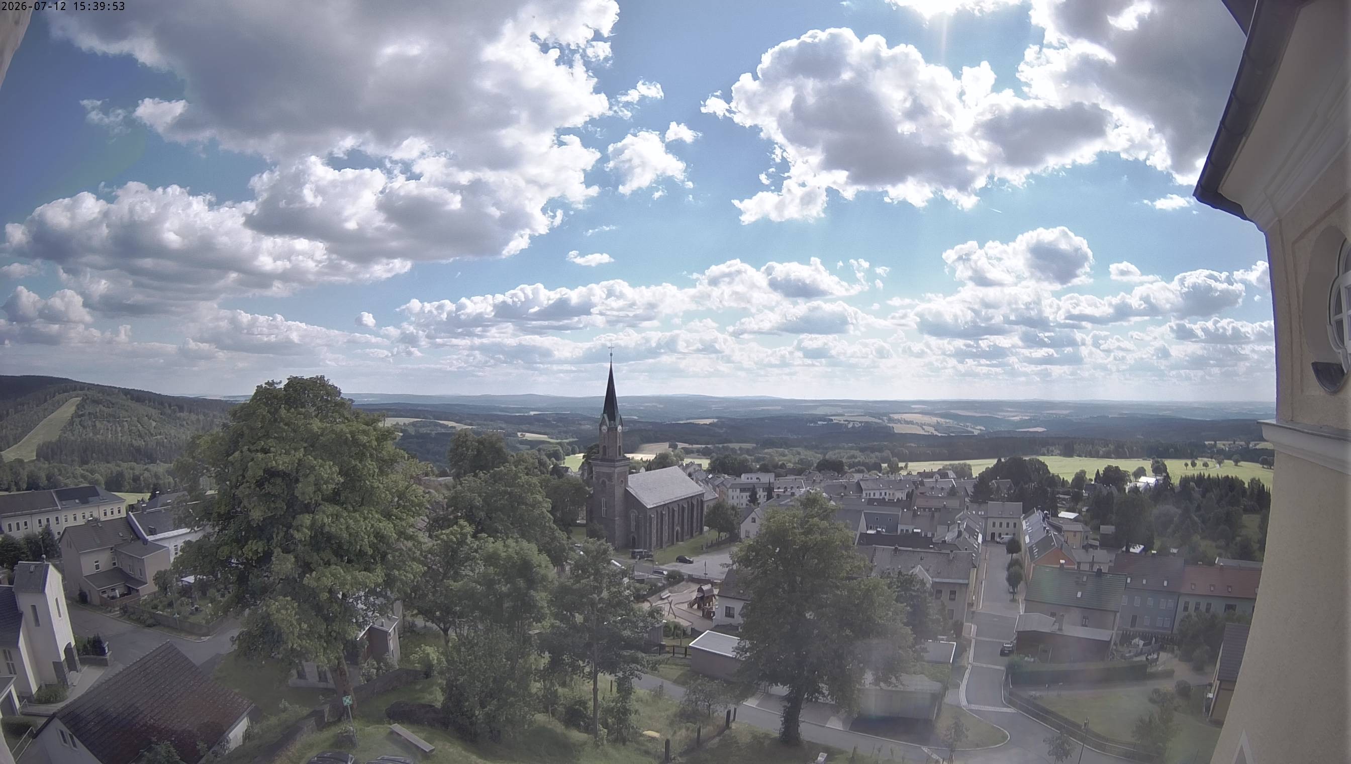 Archived image Webcam Schöneck - View Church