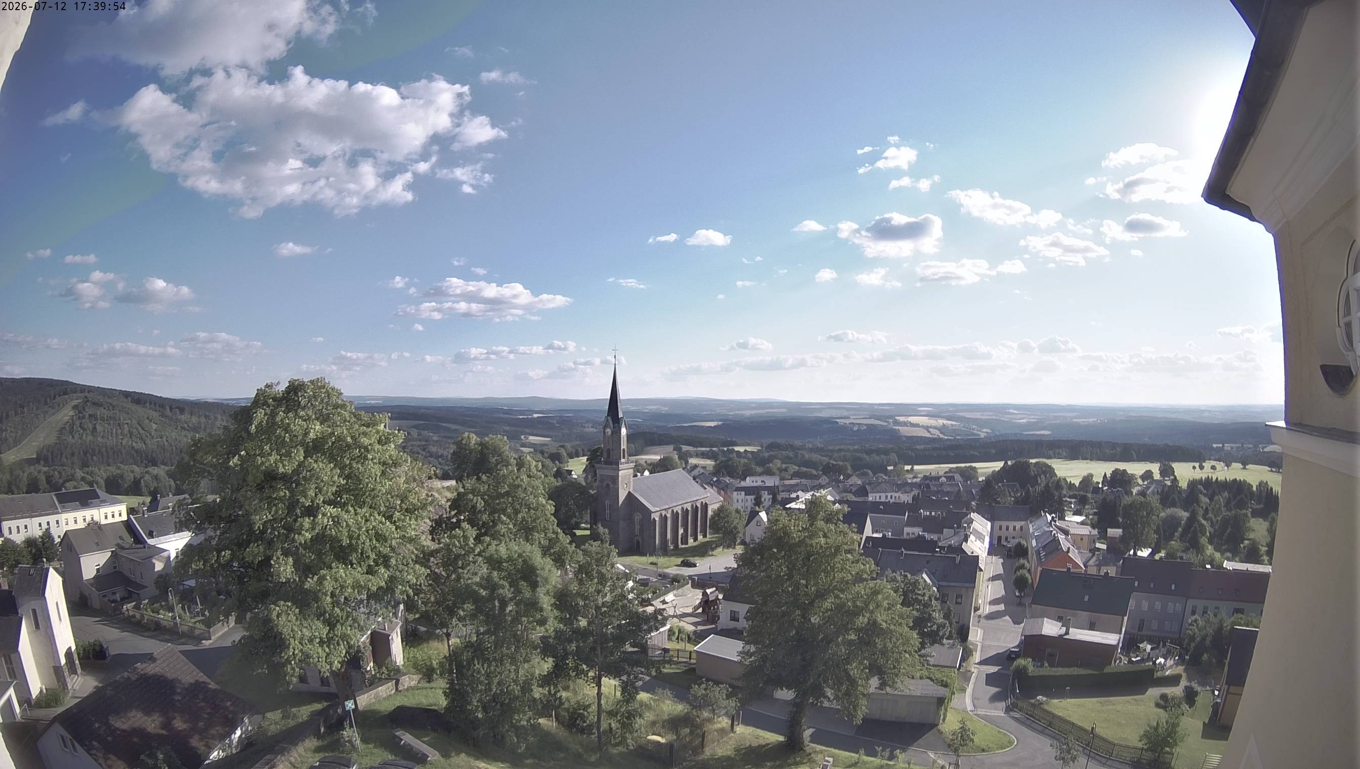 Archived image Webcam Schöneck - View Church