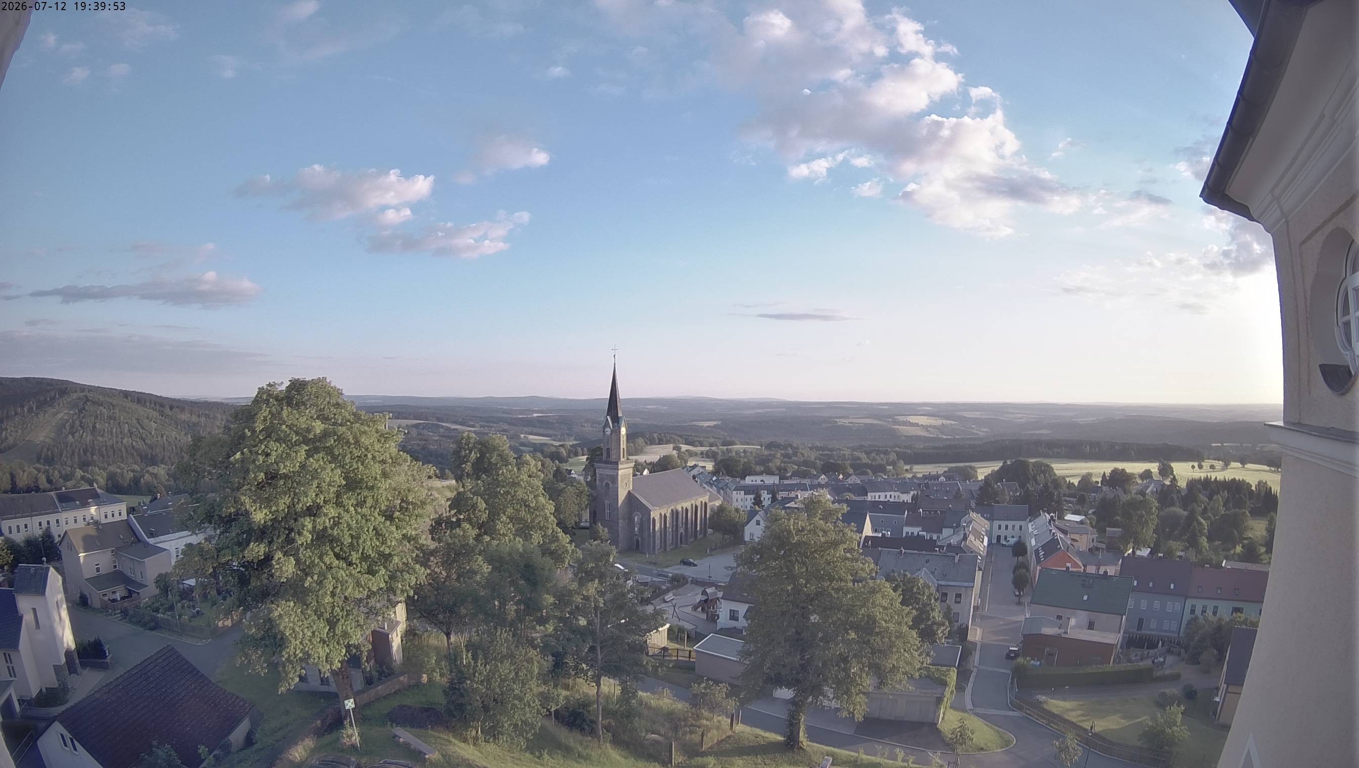 Archived image Webcam Schöneck - View Church