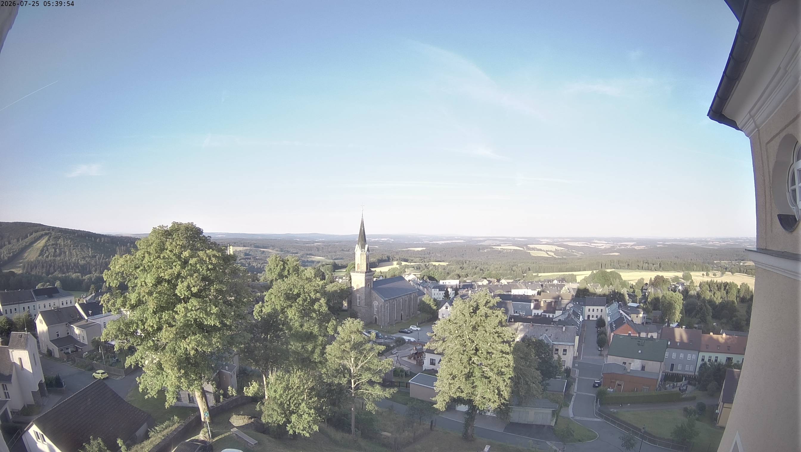 Archived image Webcam Schöneck - View Church