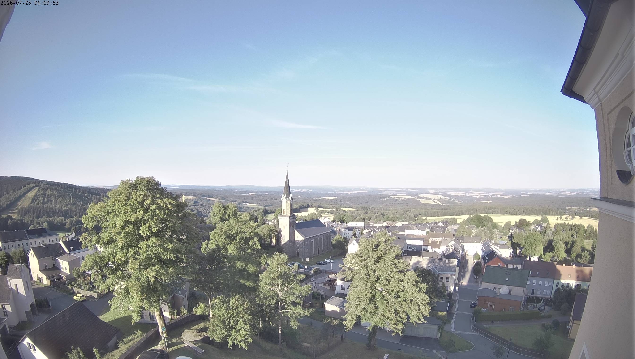 Archived image Webcam Schöneck - View Church