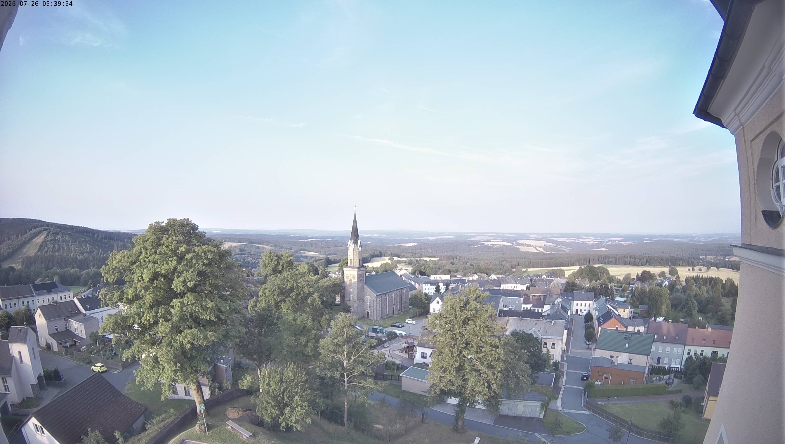 Archiv Foto Webcam Schöneck im Vogtland: Blick über den Ort