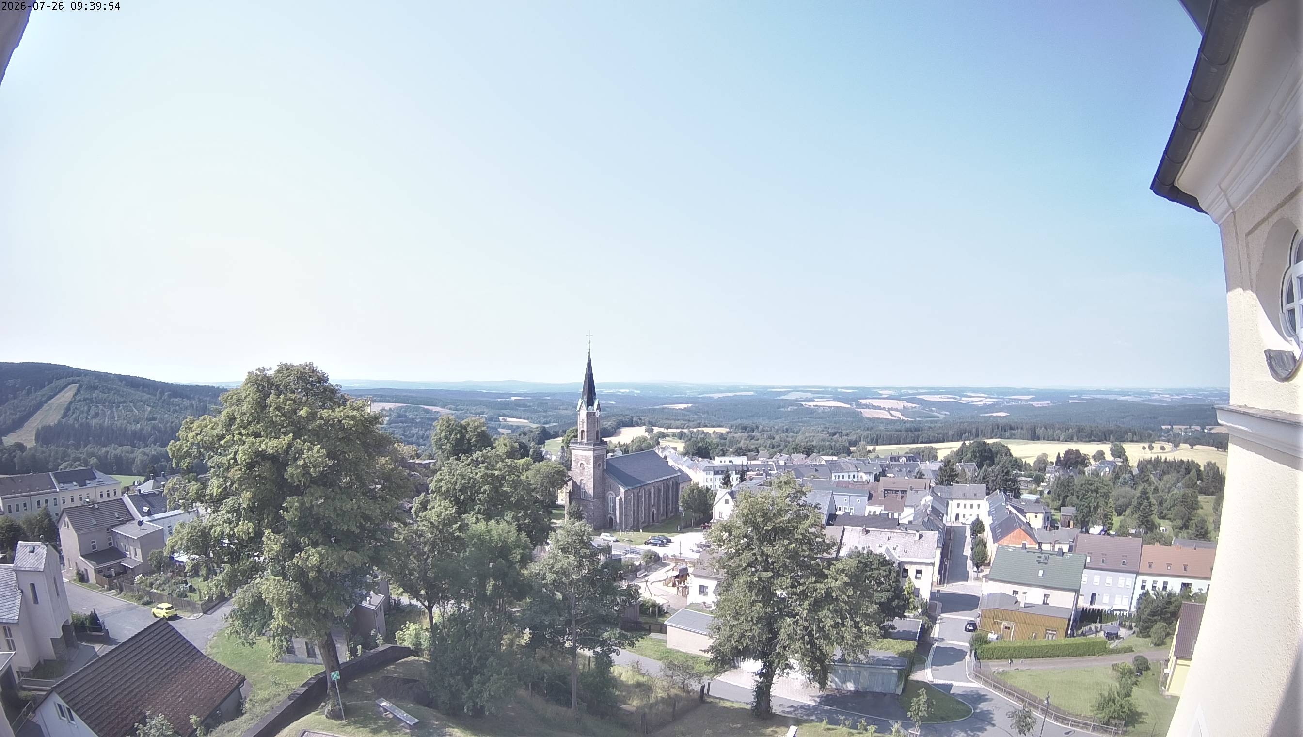 Archiv Foto Webcam Schöneck im Vogtland: Blick über den Ort