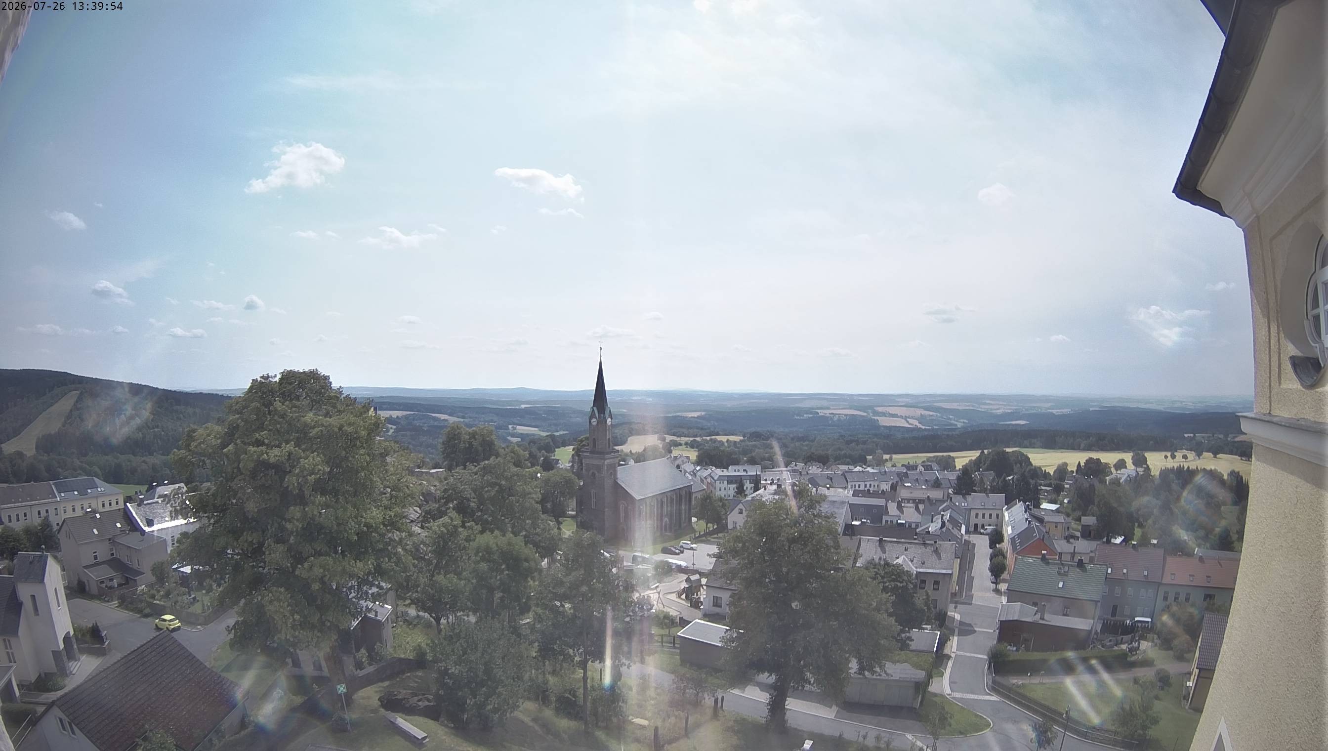 Archiv Foto Webcam Schöneck im Vogtland: Blick über den Ort