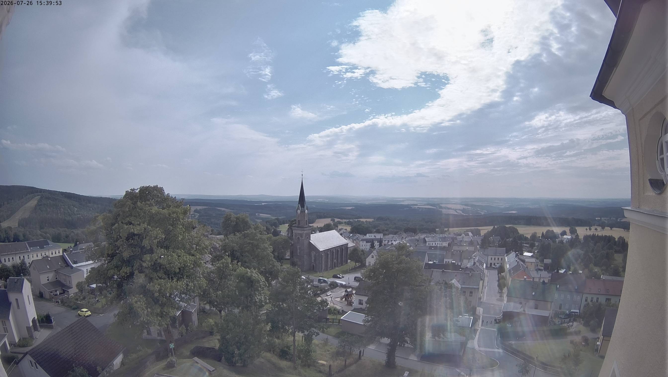 Archiv Foto Webcam Schöneck im Vogtland: Blick über den Ort