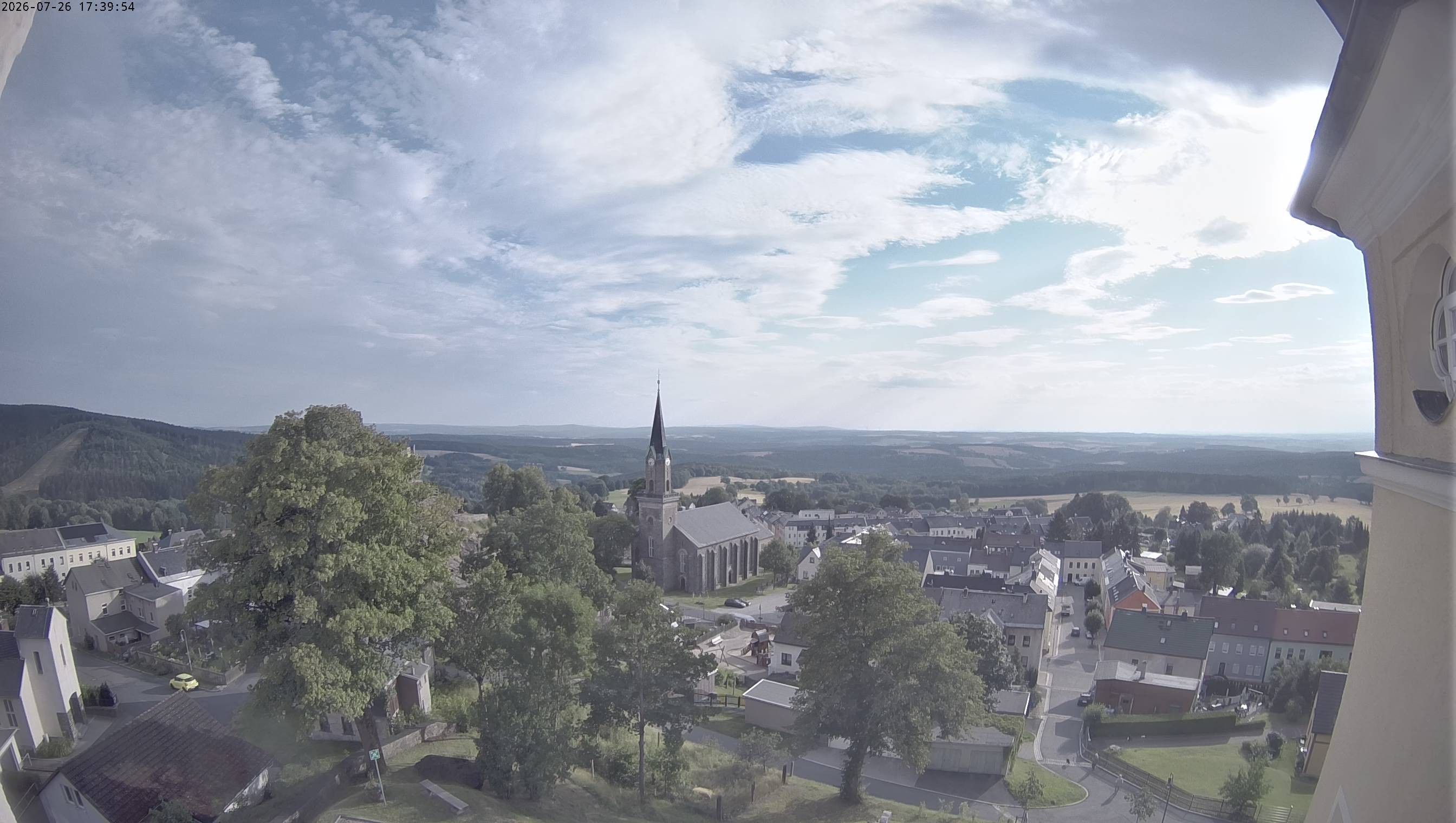 Archiv Foto Webcam Schöneck im Vogtland: Blick über den Ort