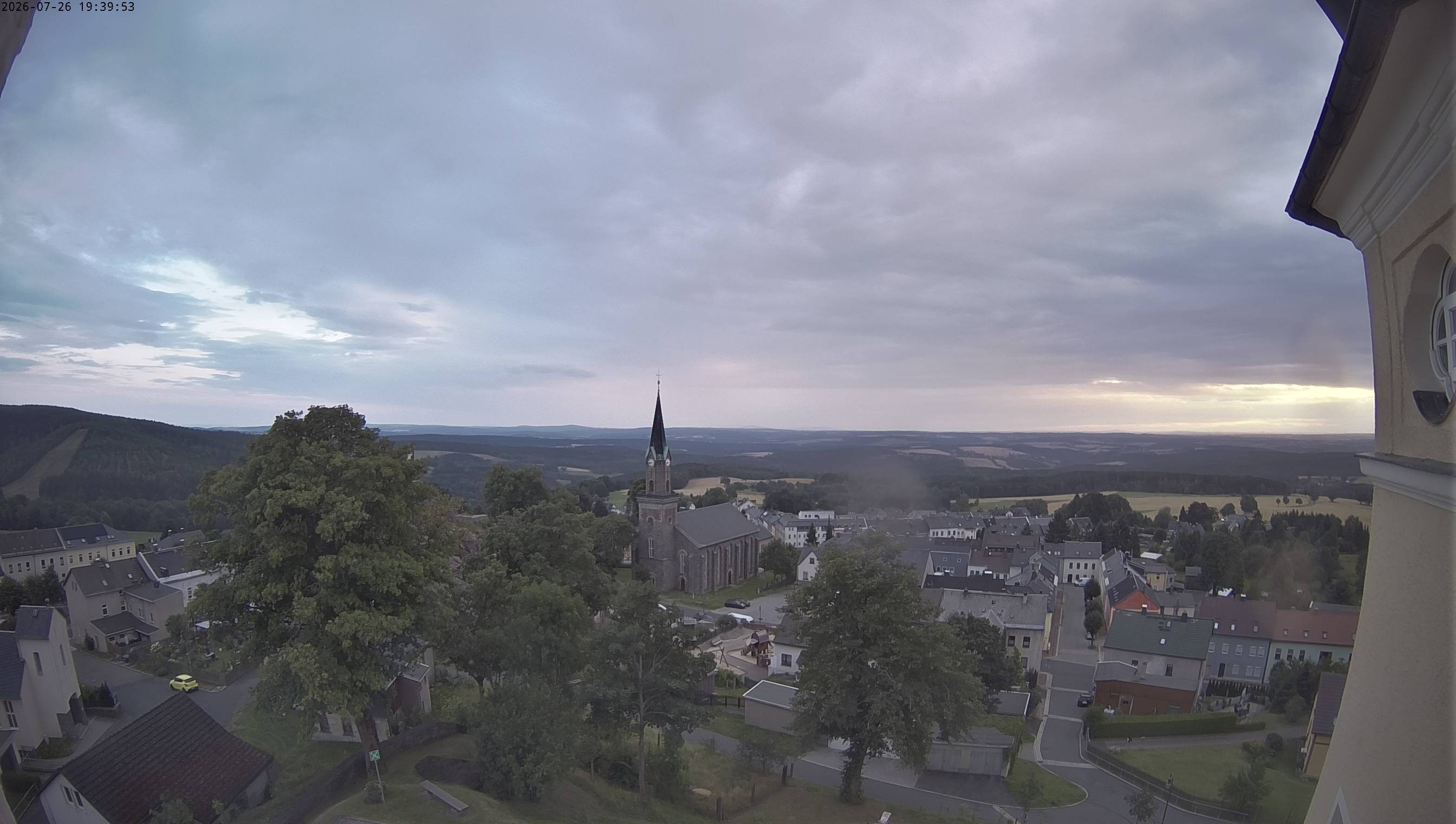 Archiv Foto Webcam Schöneck im Vogtland: Blick über den Ort