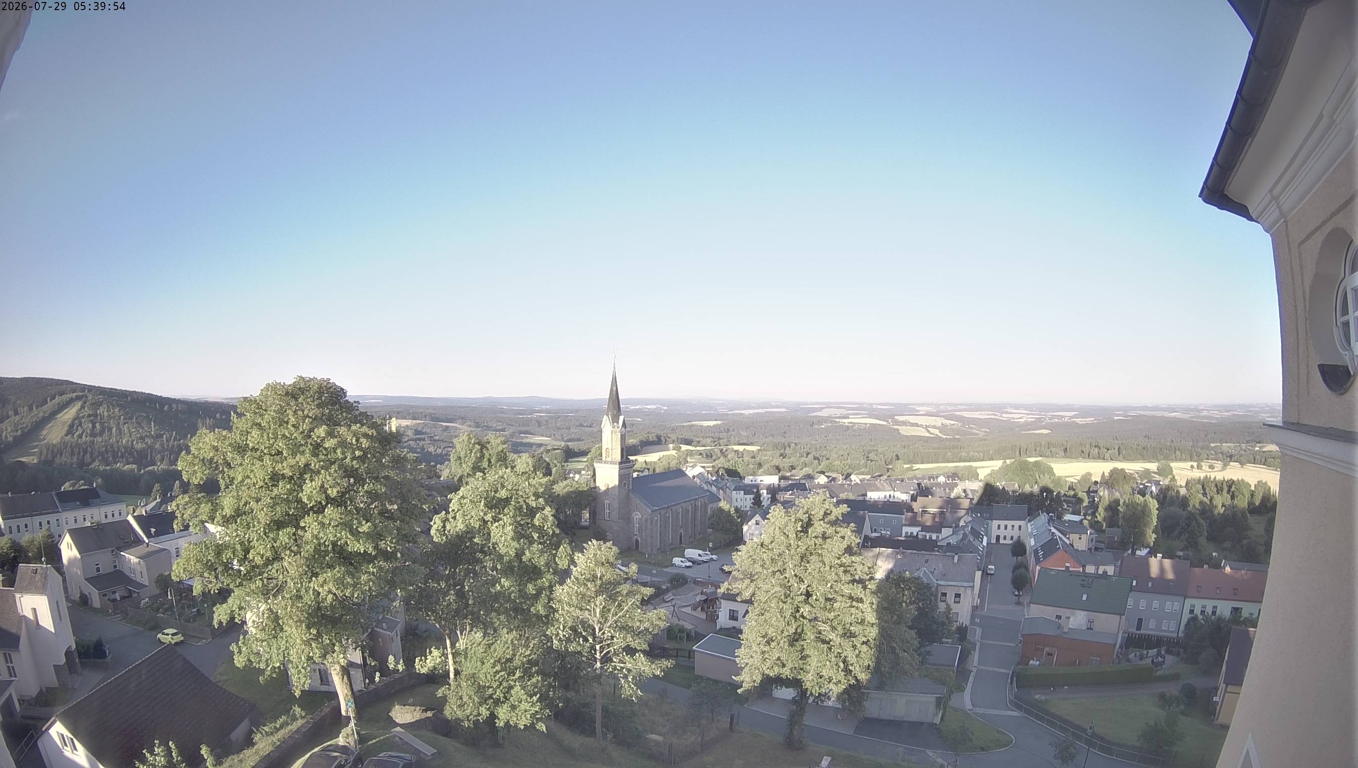 Archiv Foto Webcam Schöneck im Vogtland: Blick über den Ort
