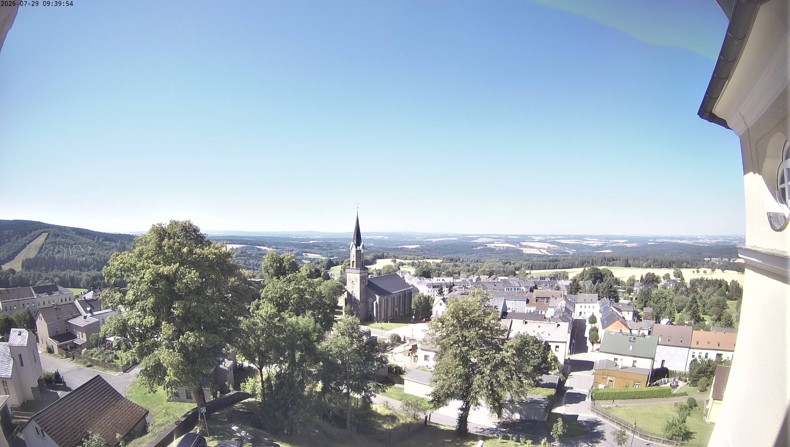 Archiv Foto Webcam Schöneck im Vogtland: Blick über den Ort