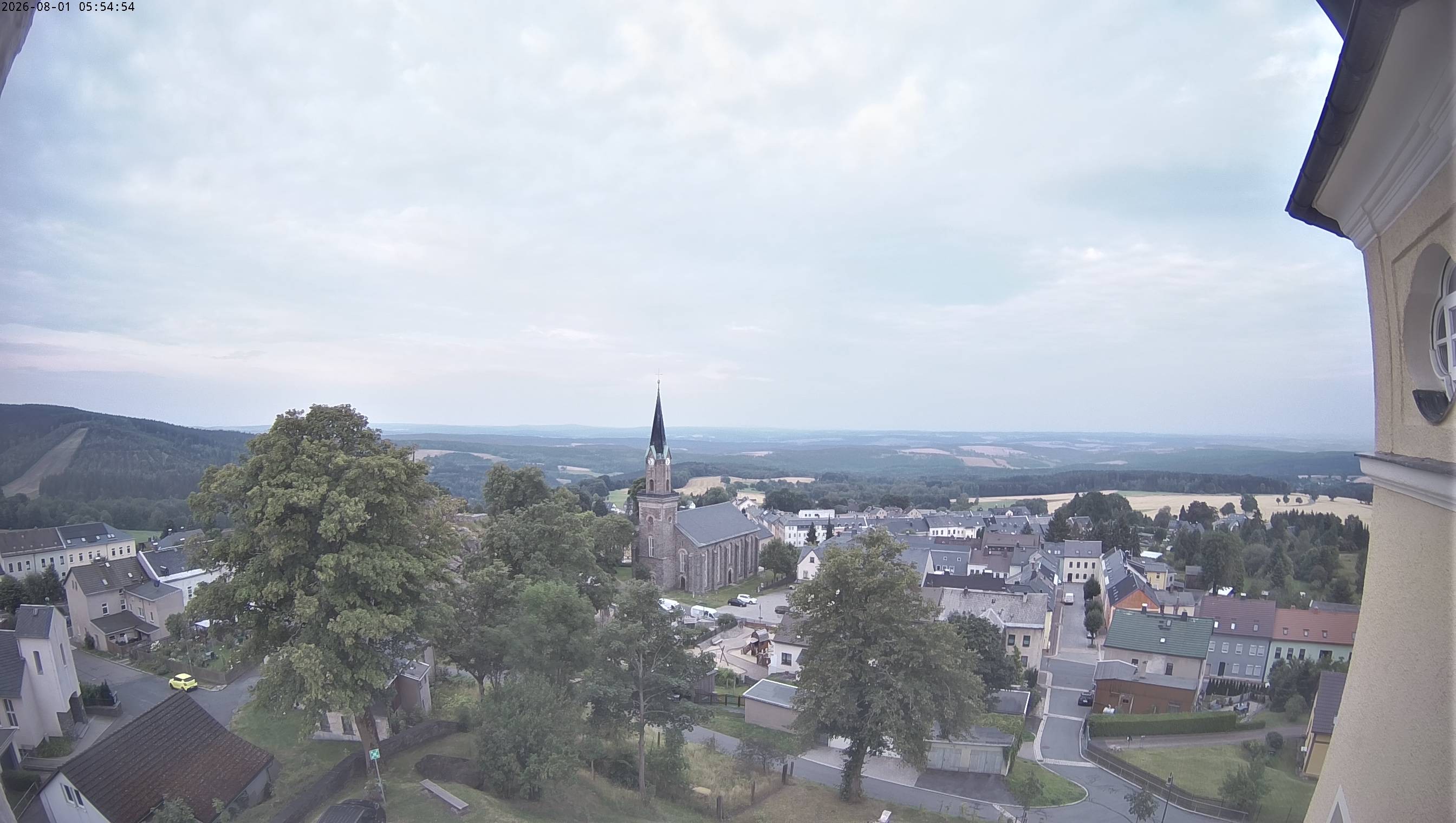 Archived image Webcam Schöneck - View Church