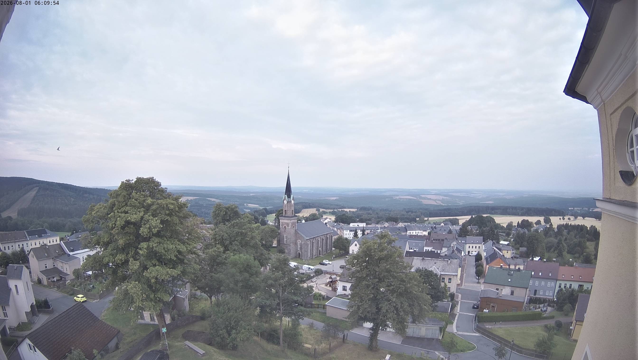 Archived image Webcam Schöneck - View Church
