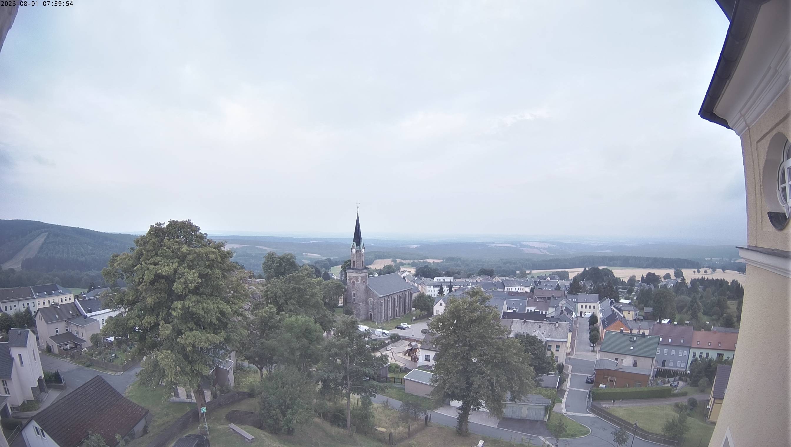 Archived image Webcam Schöneck - View Church