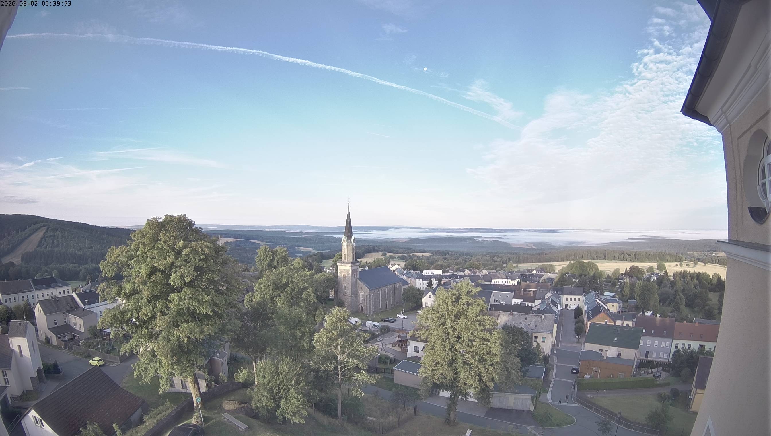 Archived image Webcam Schöneck - View Church