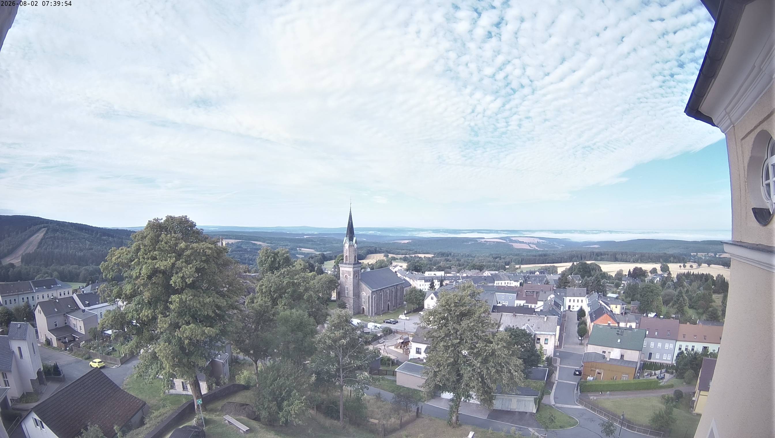 Archived image Webcam Schöneck - View Church
