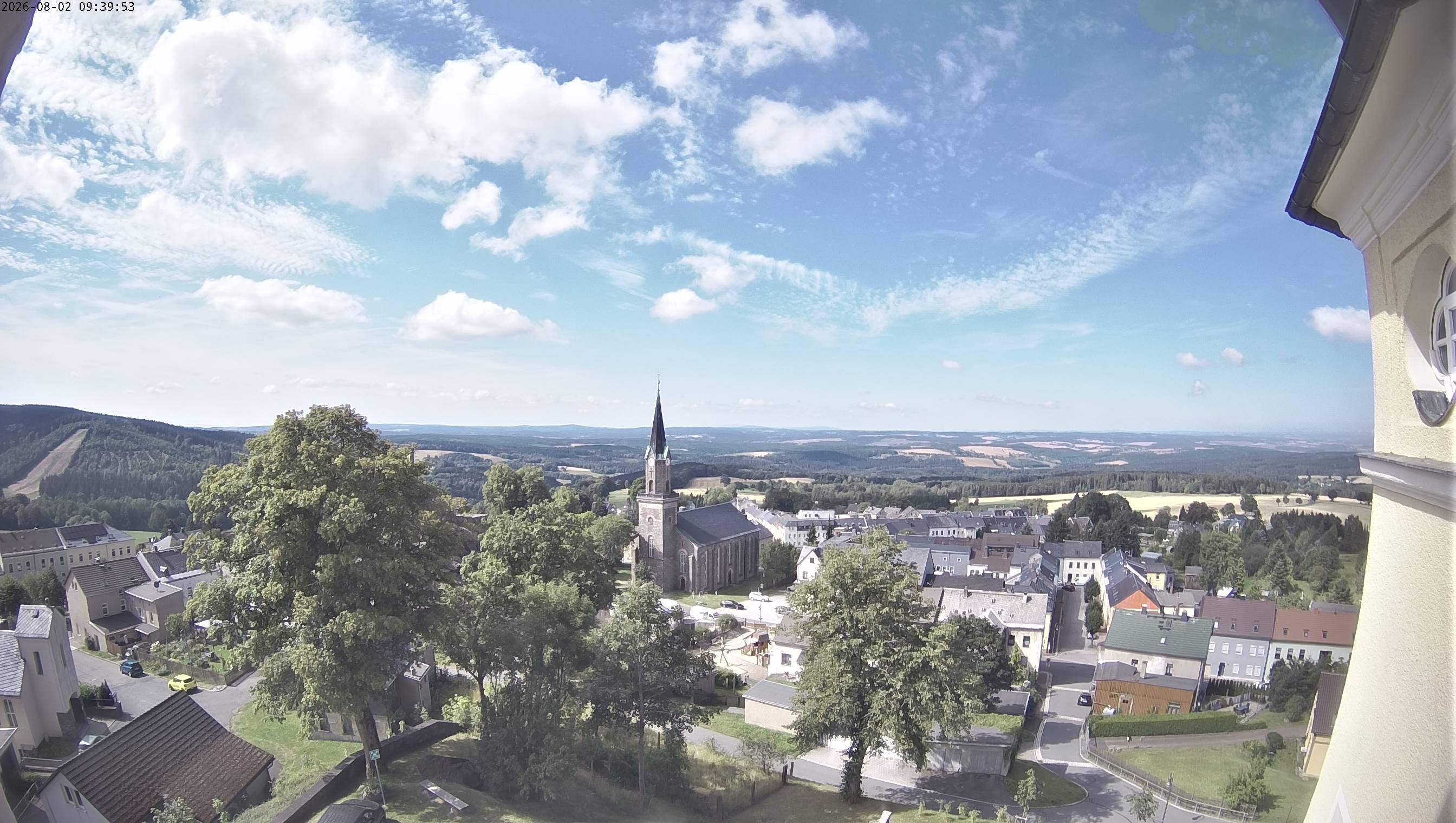 Archived image Webcam Schöneck - View Church