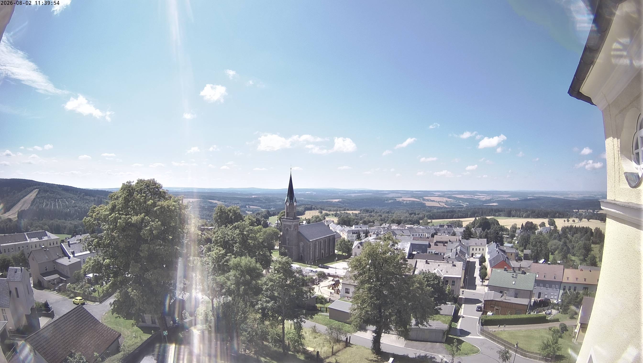 Archived image Webcam Schöneck - View Church