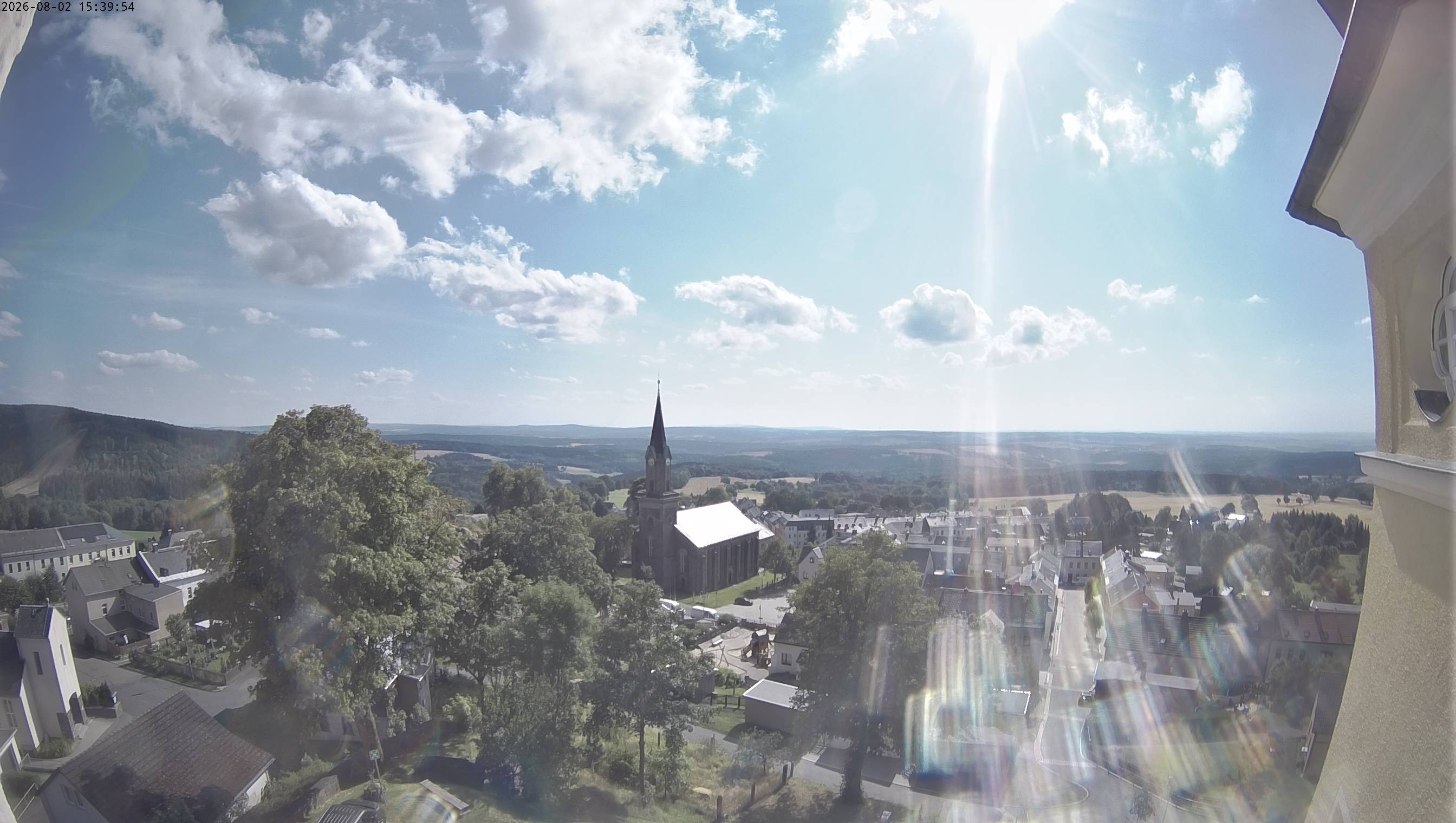 Archived image Webcam Schöneck - View Church
