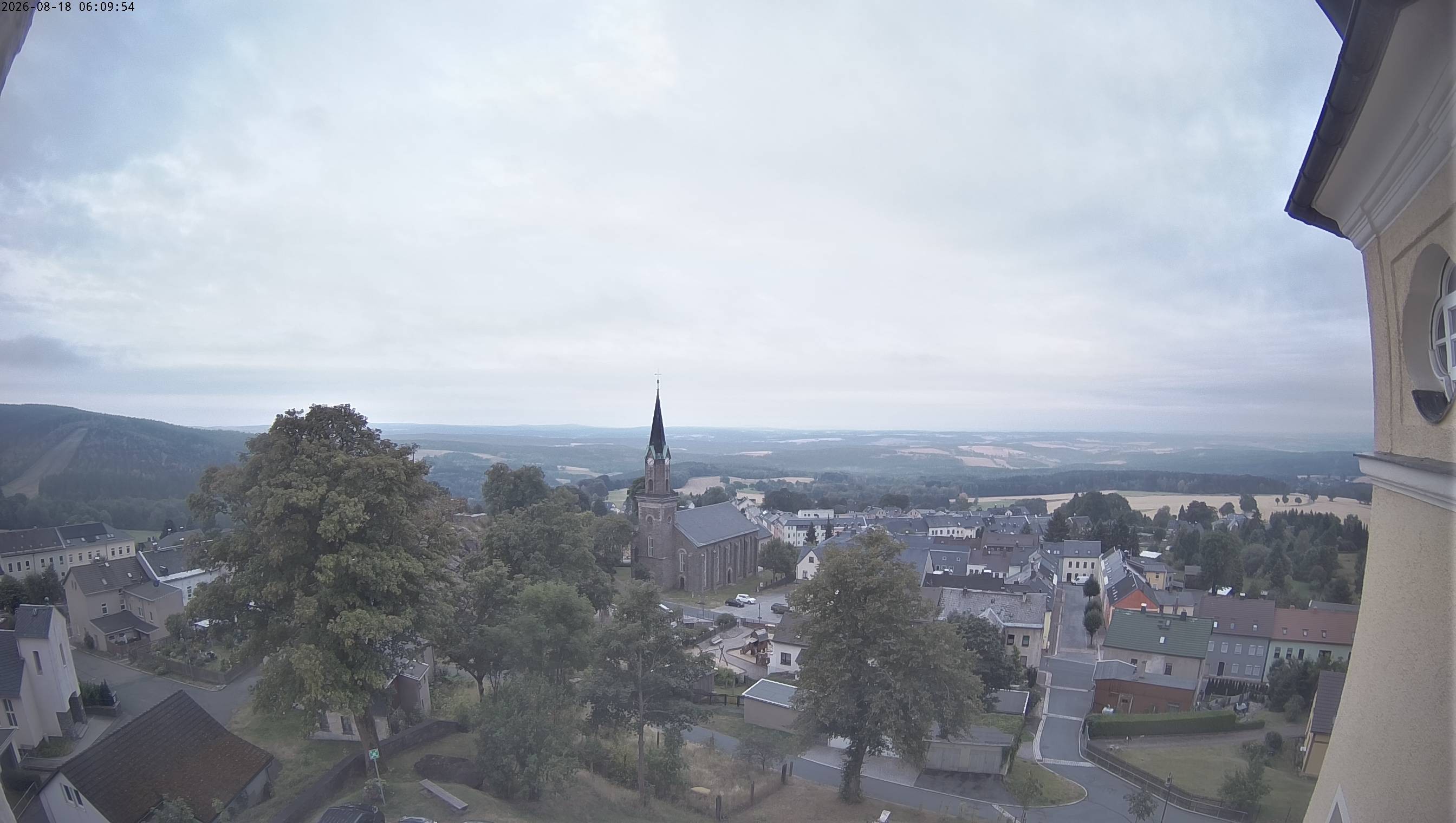 Archiv Foto Webcam Schöneck im Vogtland: Blick über den Ort