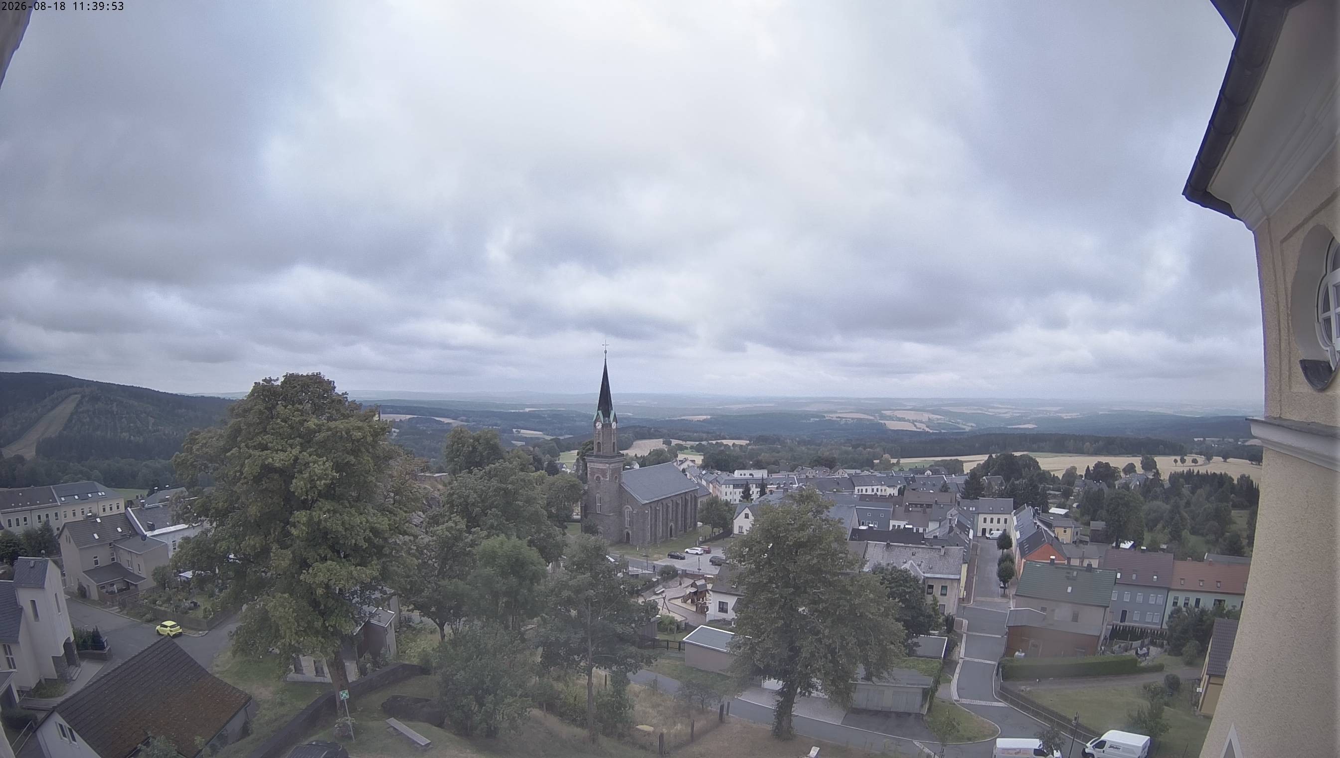 Archiv Foto Webcam Schöneck im Vogtland: Blick über den Ort