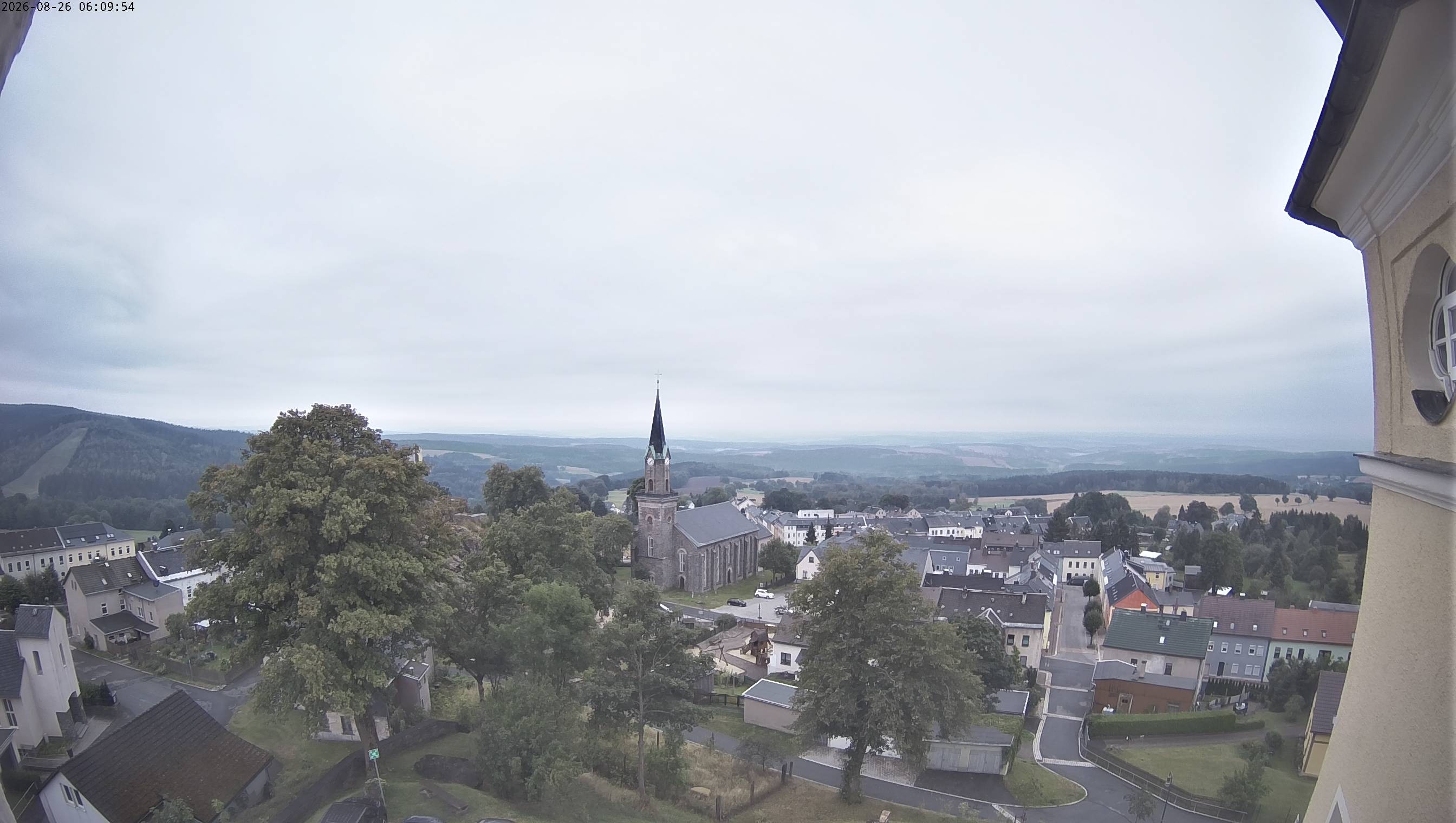 Archiv Foto Webcam Schöneck im Vogtland: Blick über den Ort